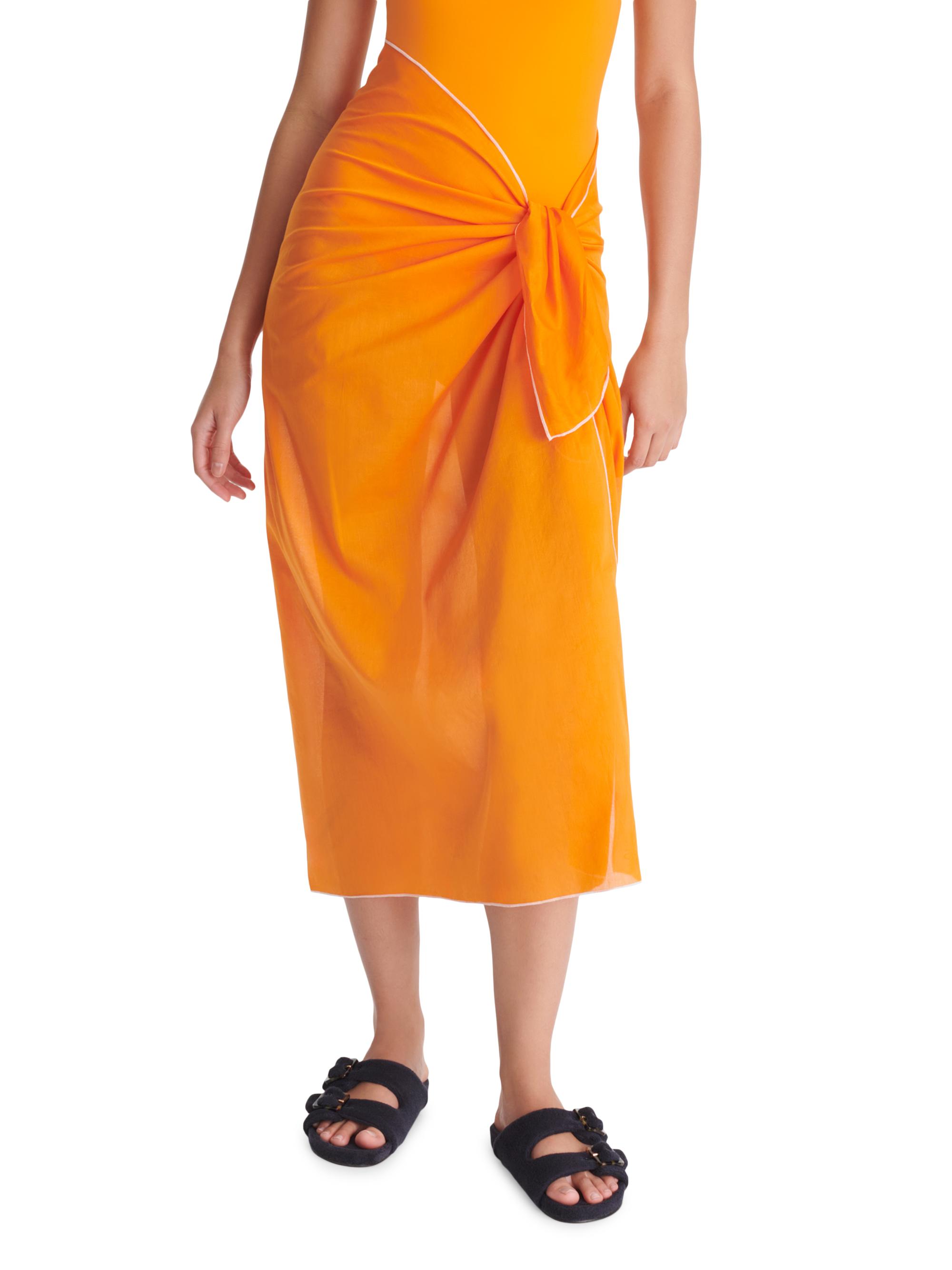 ERES Women's Cabine Cotton Sarong - Kumquat