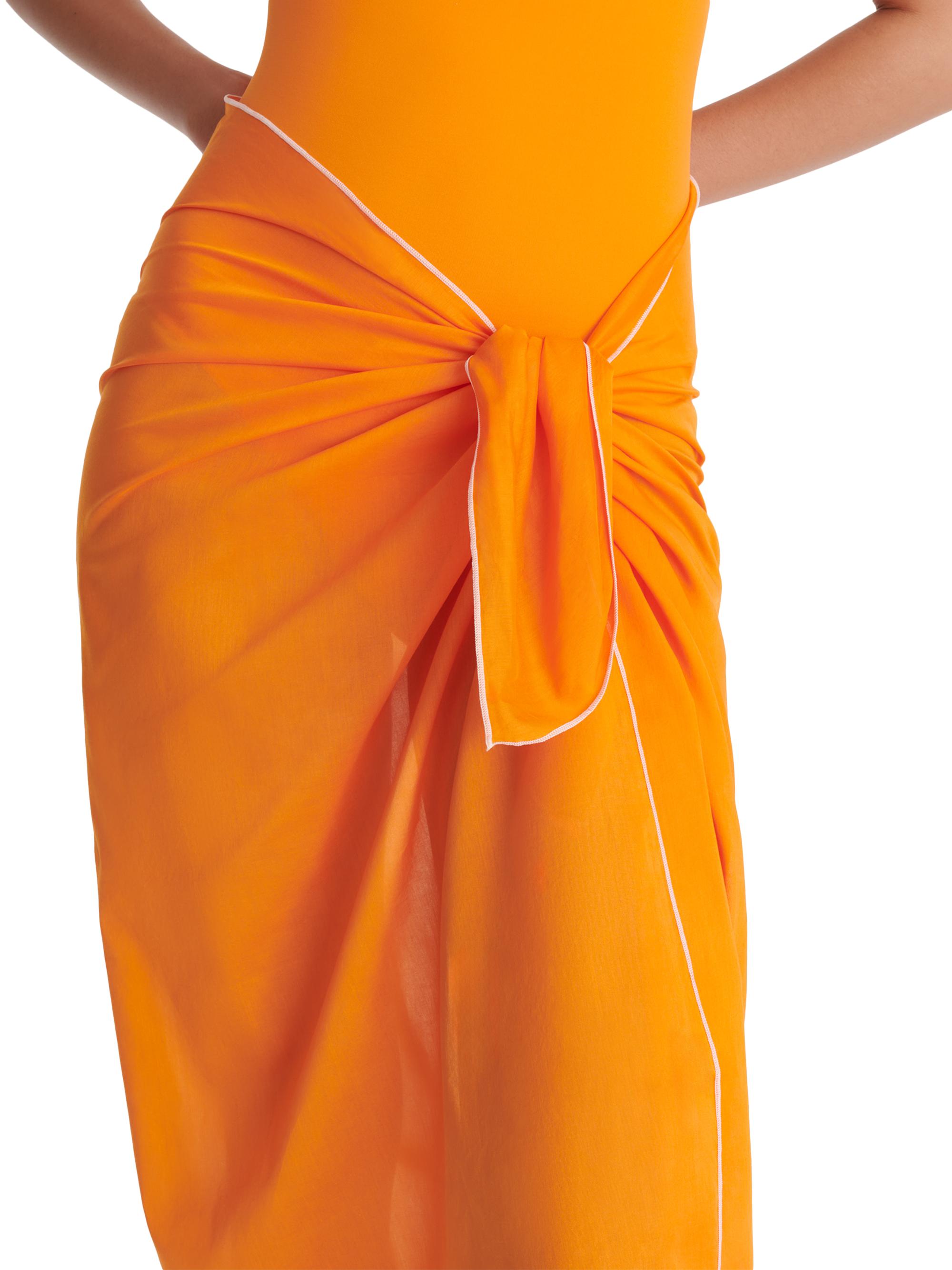 ERES Women's Cabine Cotton Sarong - Kumquat | Thumbnail 4