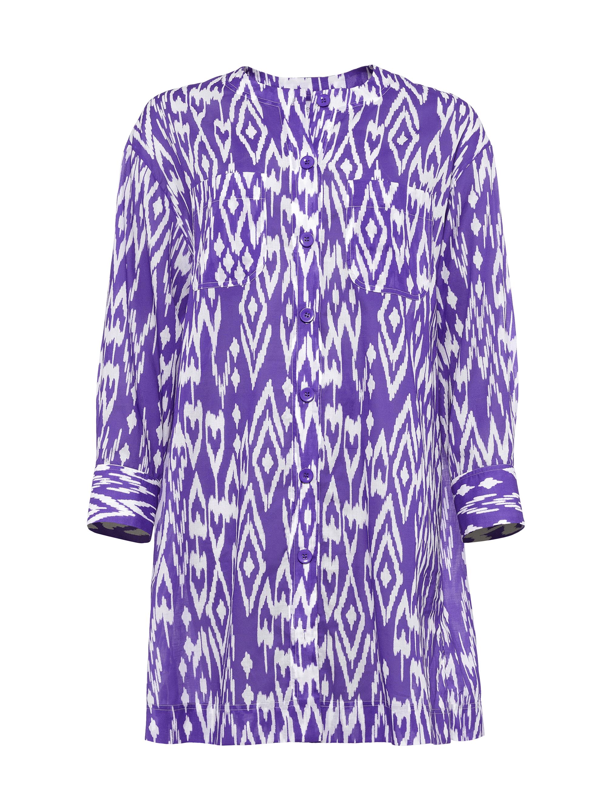 ERES Women's Hurricane Cotton Shirt - Imprime Wind Flashy - Women's Clothing