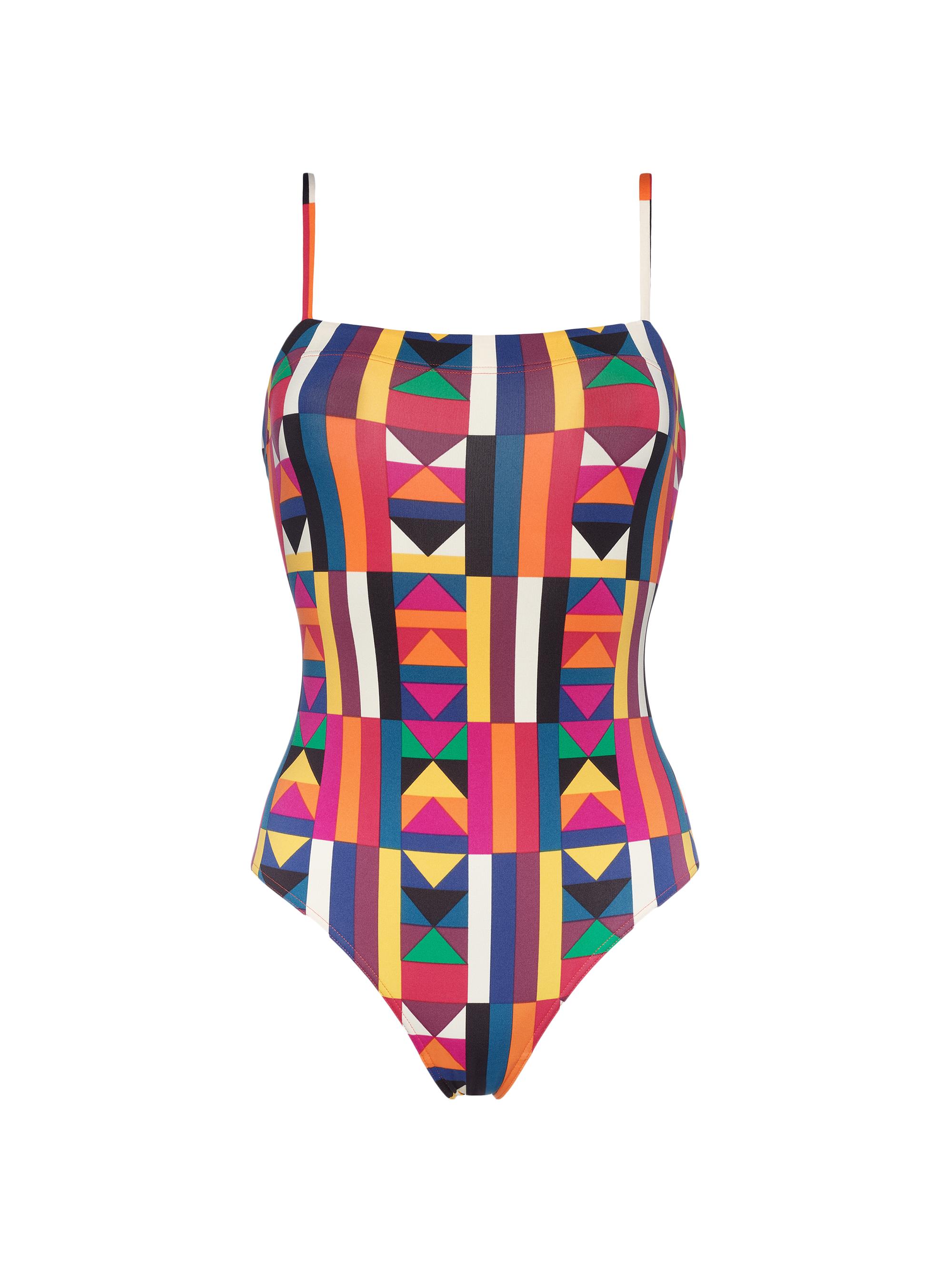 ERES Women's Geometric One-Piece Swimsuit - Imprime Kaleido Soleil