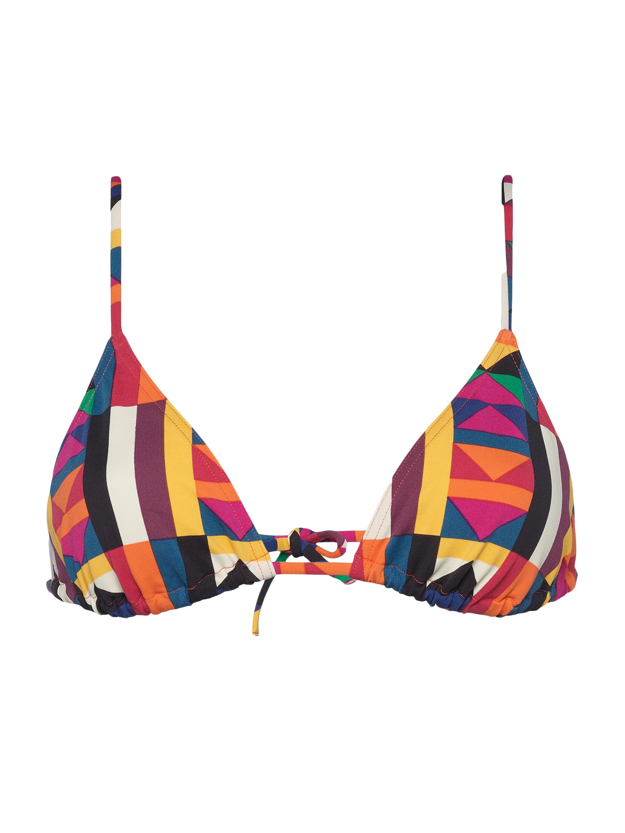 ERES Women's Geometric Triangle Bikini Top - Imprime Kaleido Soleil