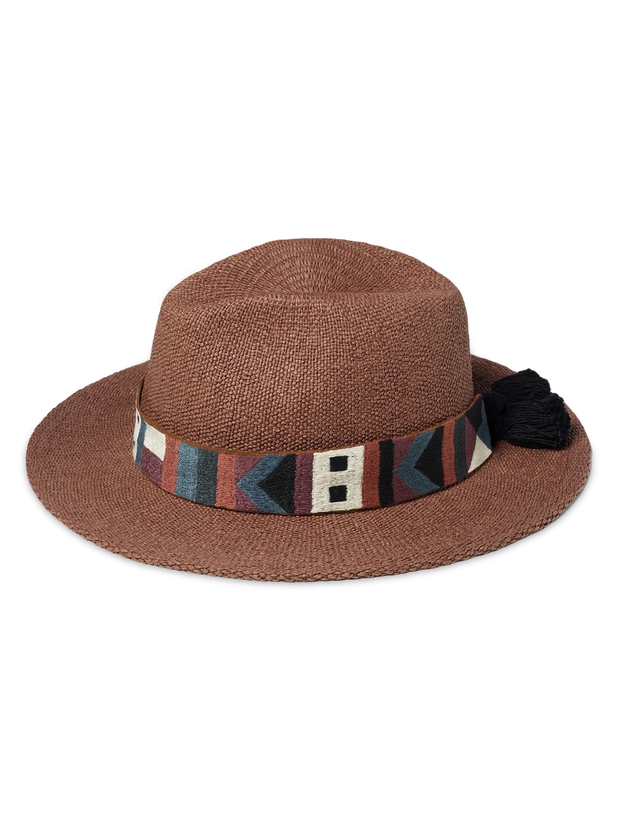 ERES Women's Ignacio Band-Embellished Hat - Tabaco