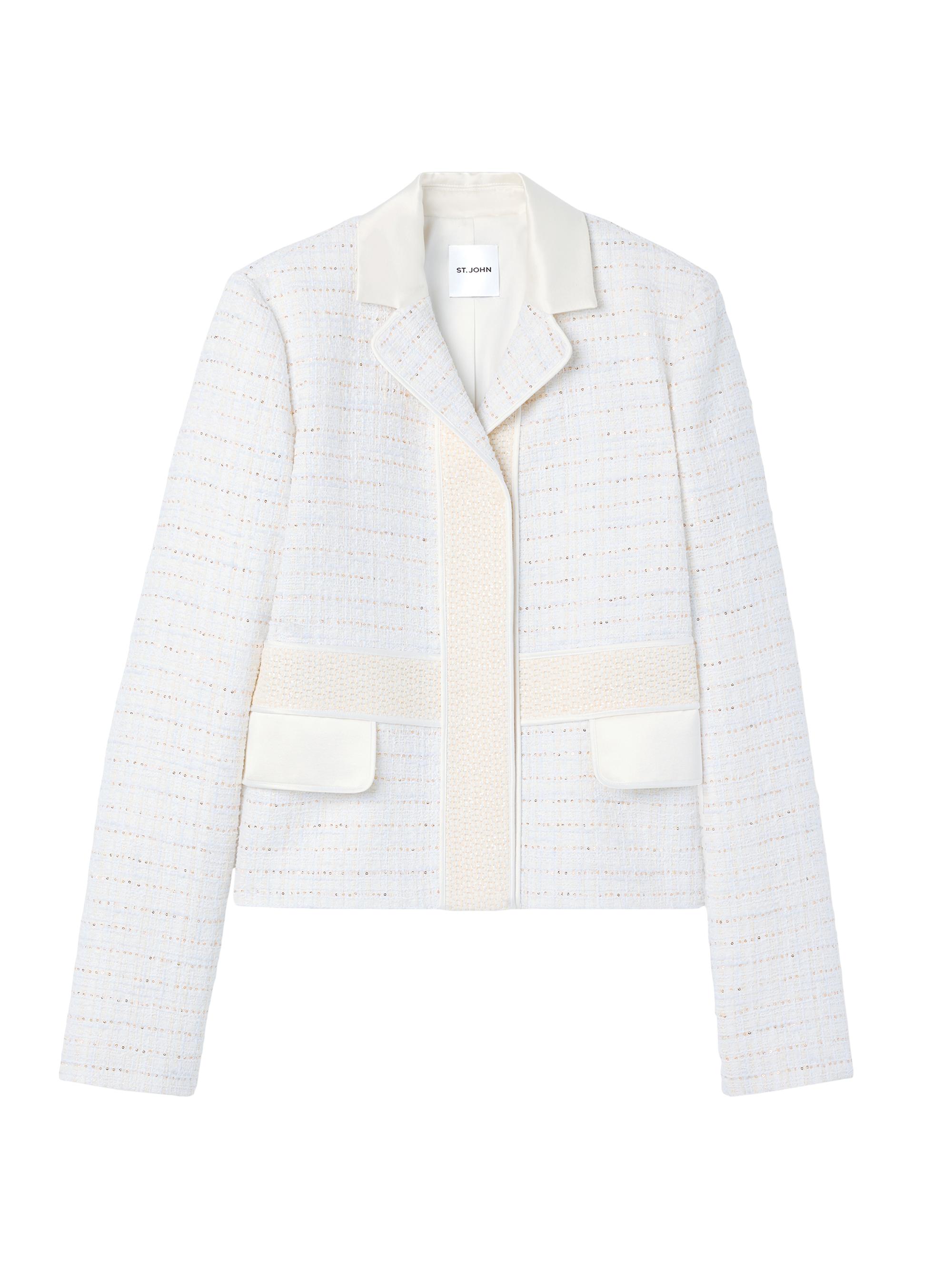 St. John Compact Boucle Knit Jacket | Saks Fifth Avenue