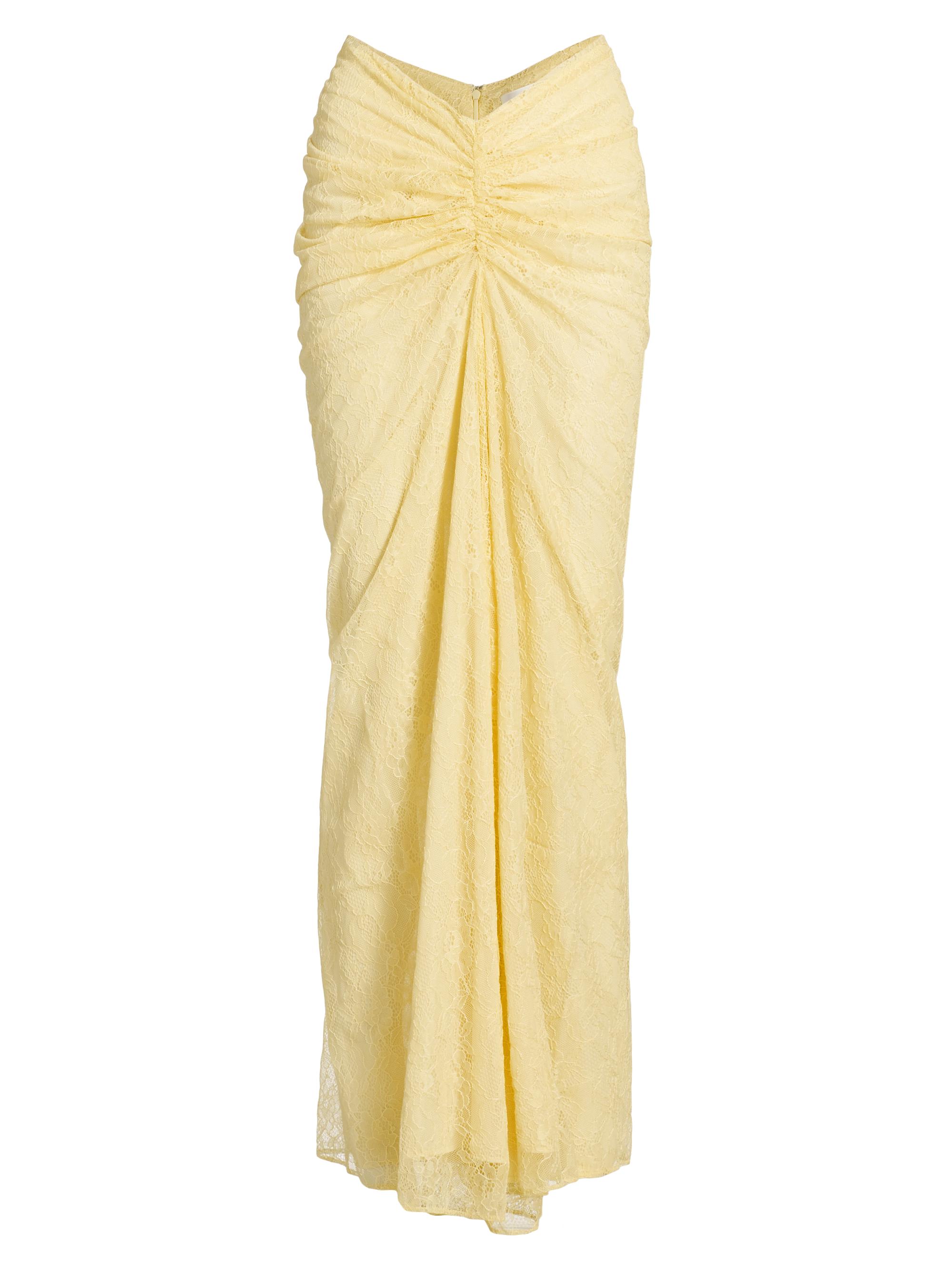 Ronny Kobo Women's Chase Lace Maxi Skirt - Yellow