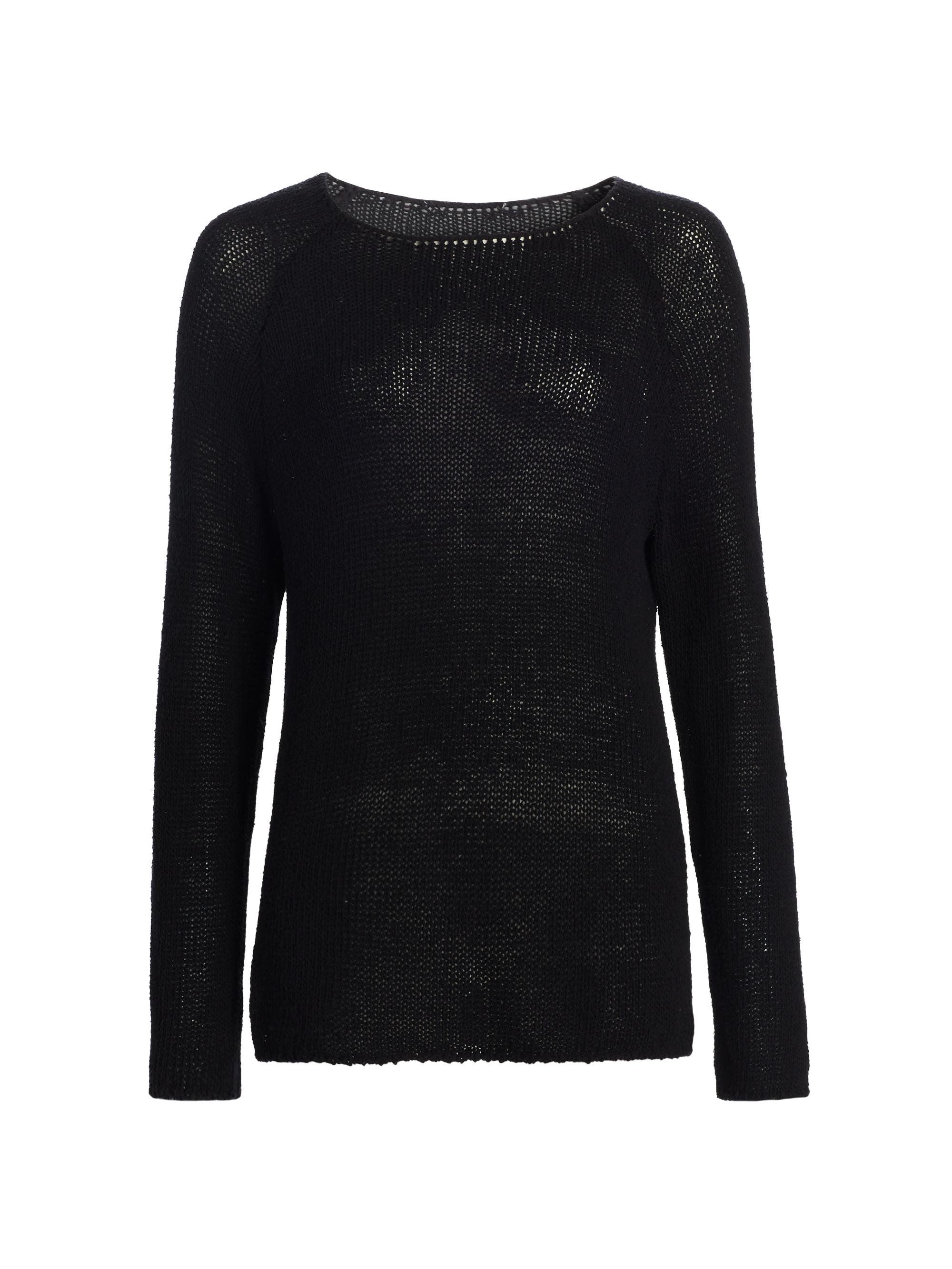 The Row Women's Fausto Silk Knit Blouse - Black