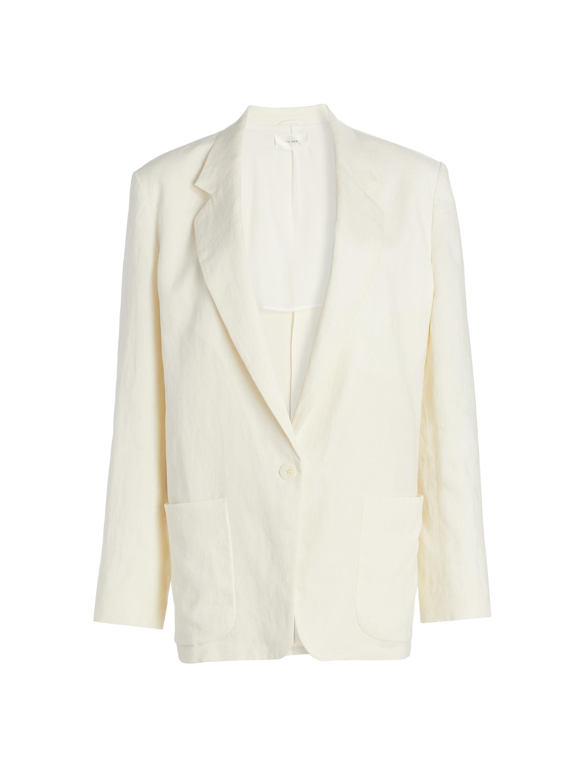 The Row Women's Enza Linen Blazer - Off White
