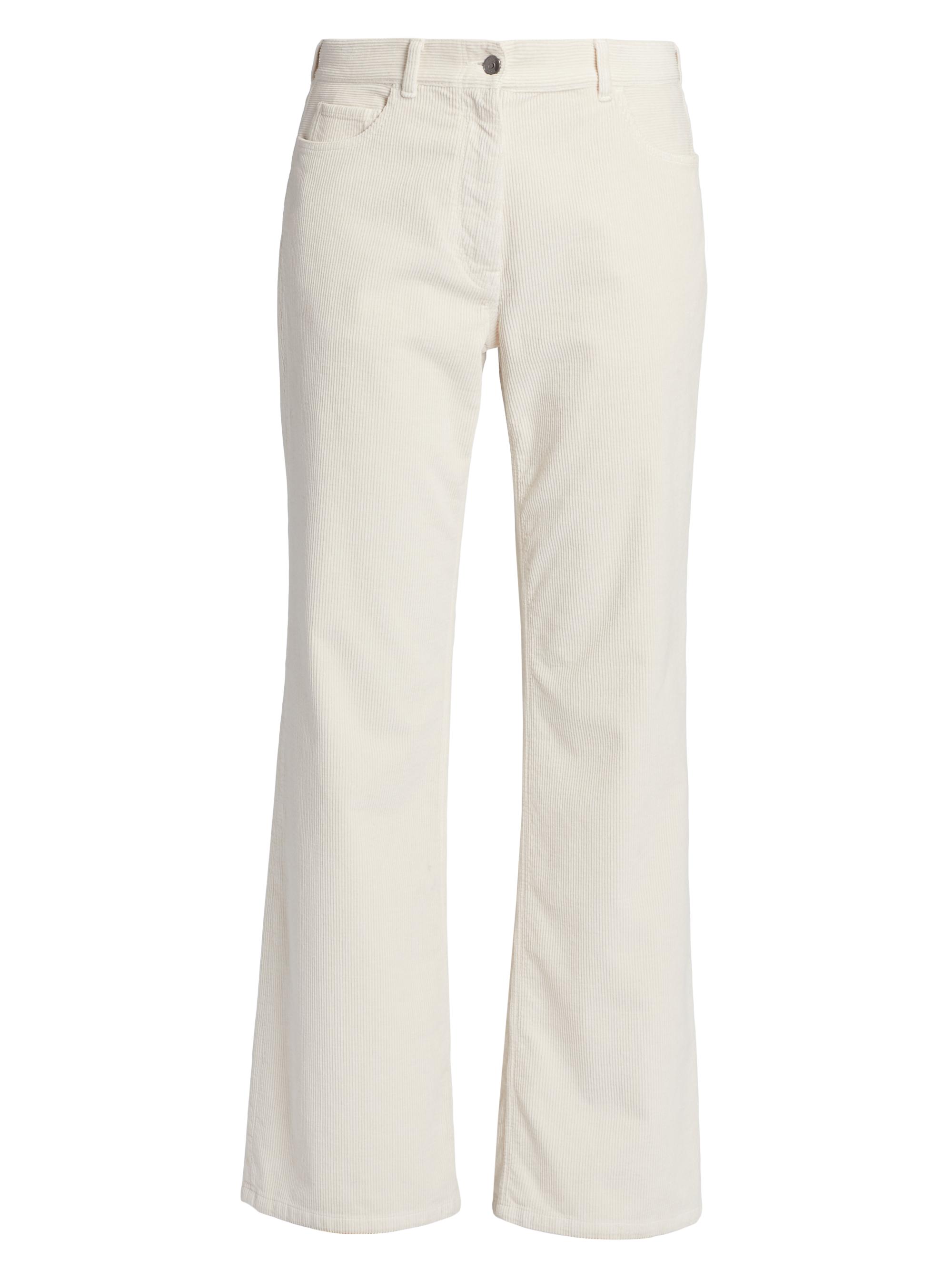 The Row Women's Dan Straight-Leg Corduroy Pants - Off White