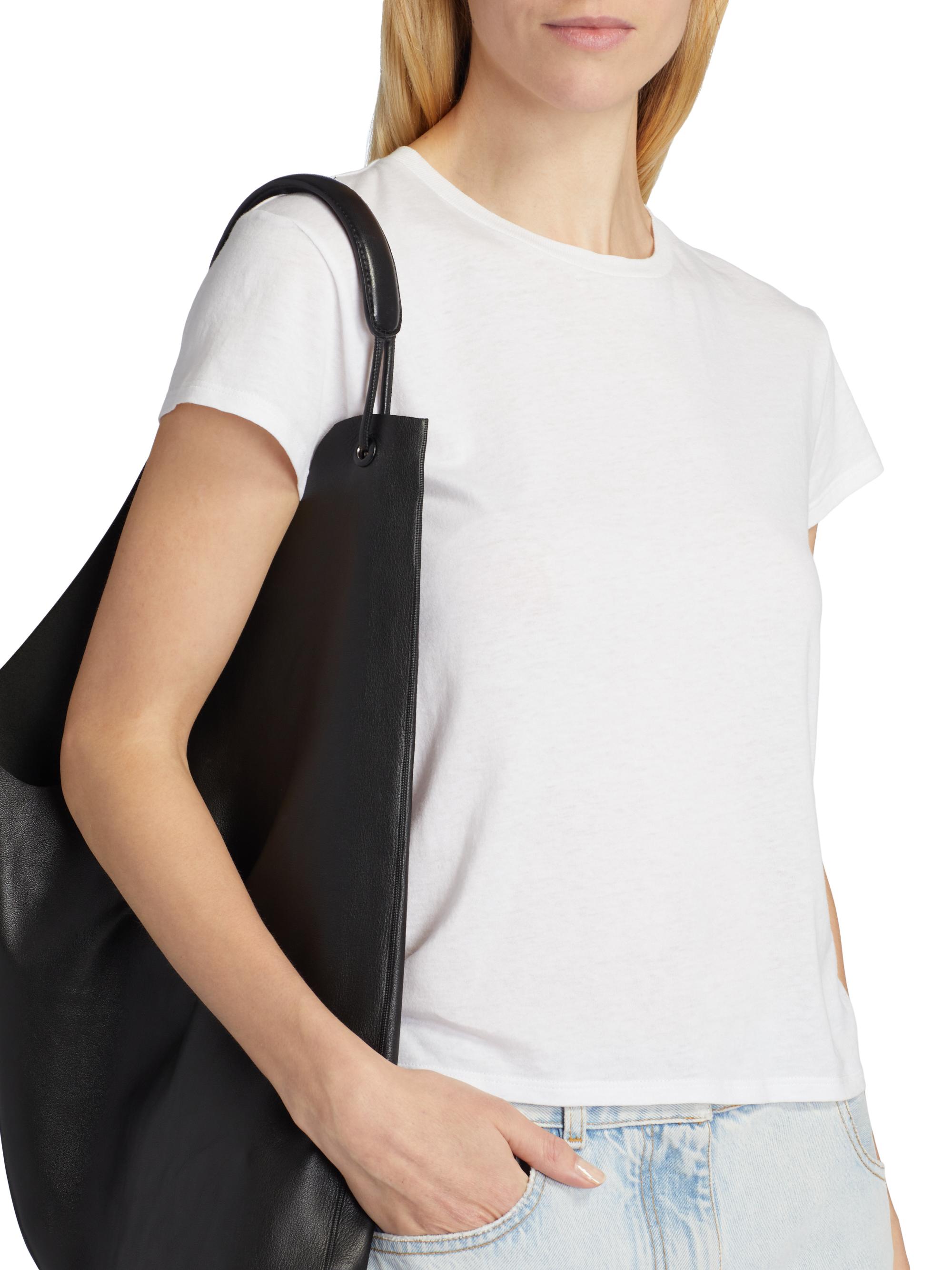 The Row Tori Short-Sleeve Cotton Top | Saks Fifth Avenue
