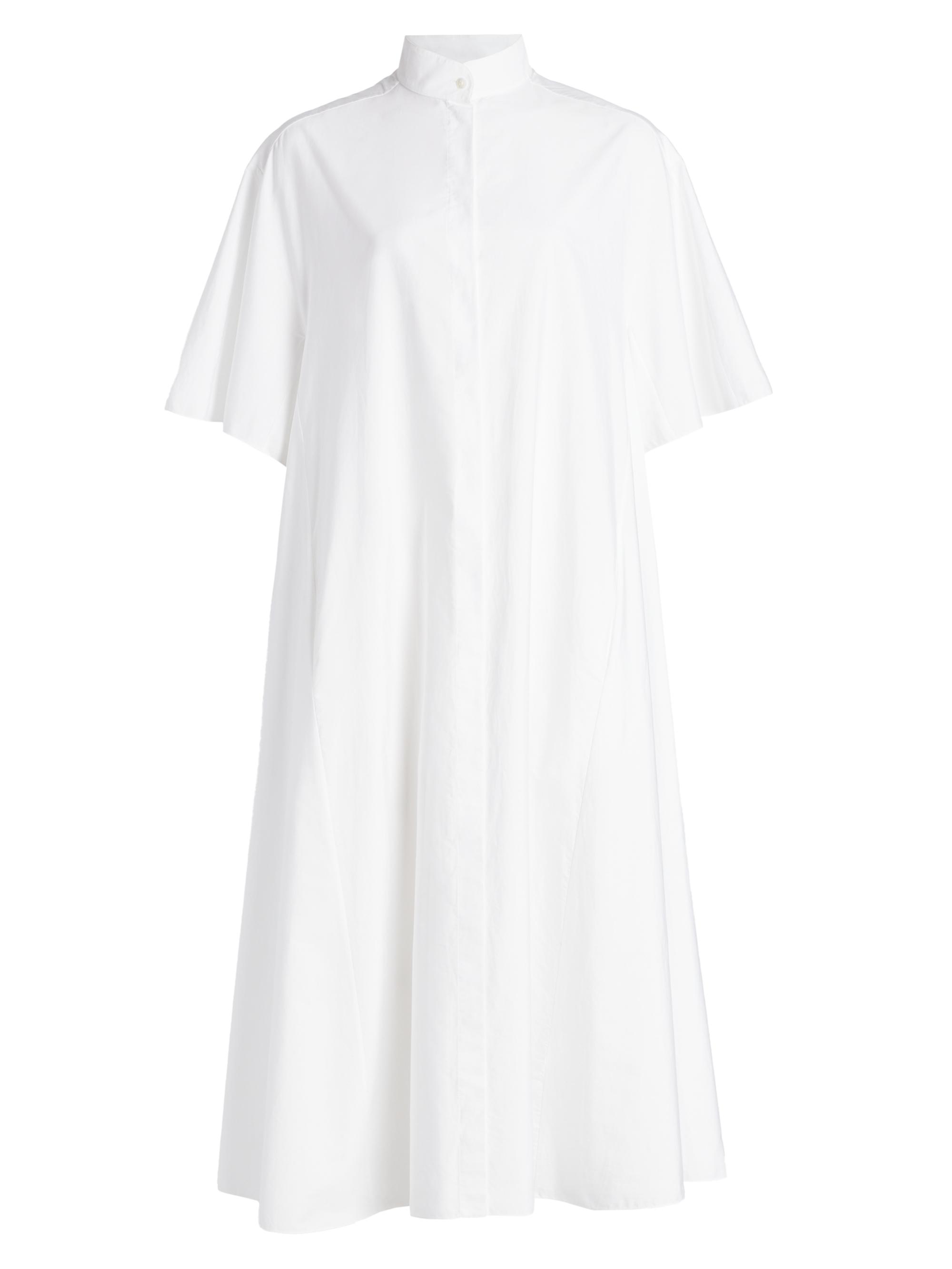 The Row Women's Bredel Cotton Midi-Dress - White