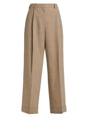 Tor virgin wool wide-leg pants