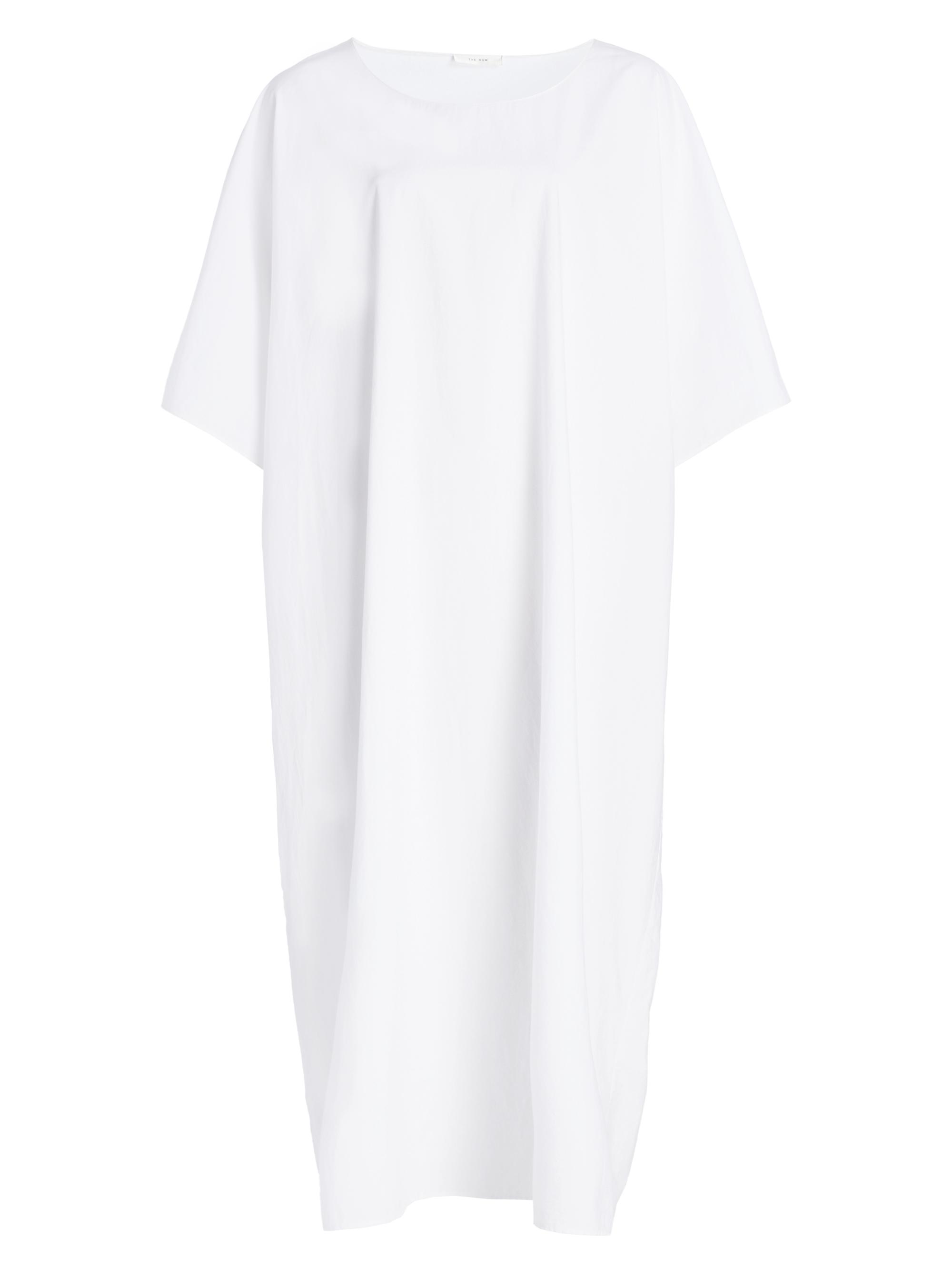 The Row Women's Isora Cotton-Silk Oversized Midi Dress - Off White