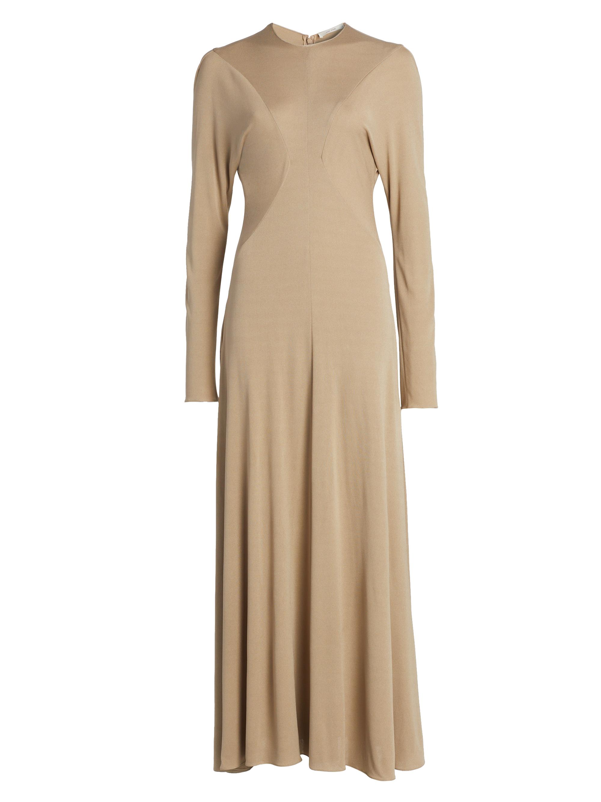 The Row Women's Venusia Long-Sleeve Maxi Dress - Light Wood