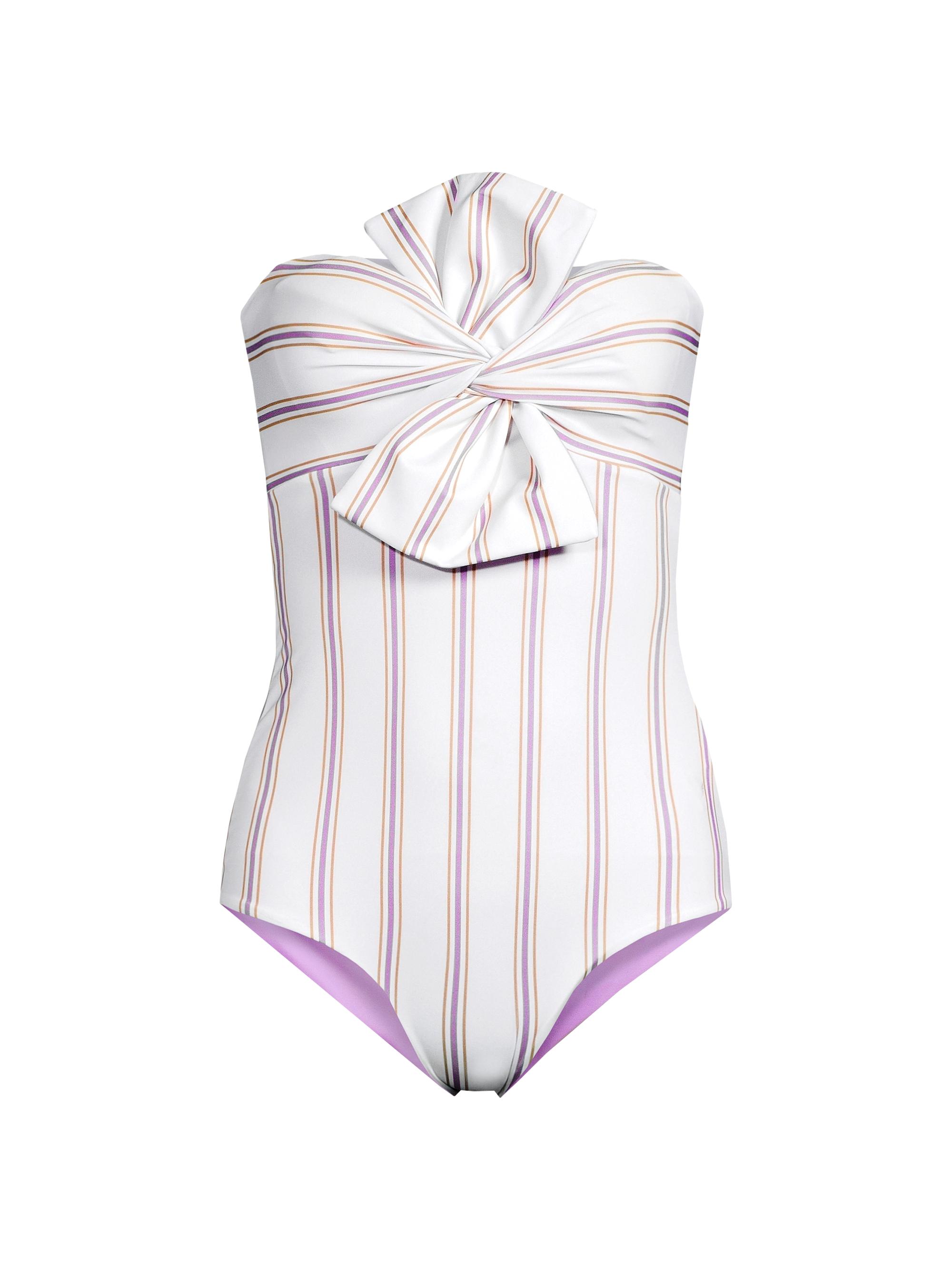 Juan de Dios Women's Malaga Reversible Twist One-Piece Swimsuit - Lilac