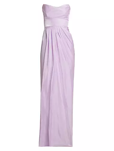 Strapless Draped Gown
