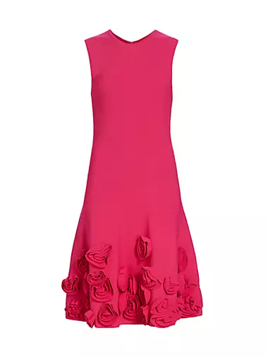 Penelope Knit Rosette Midi-Dress