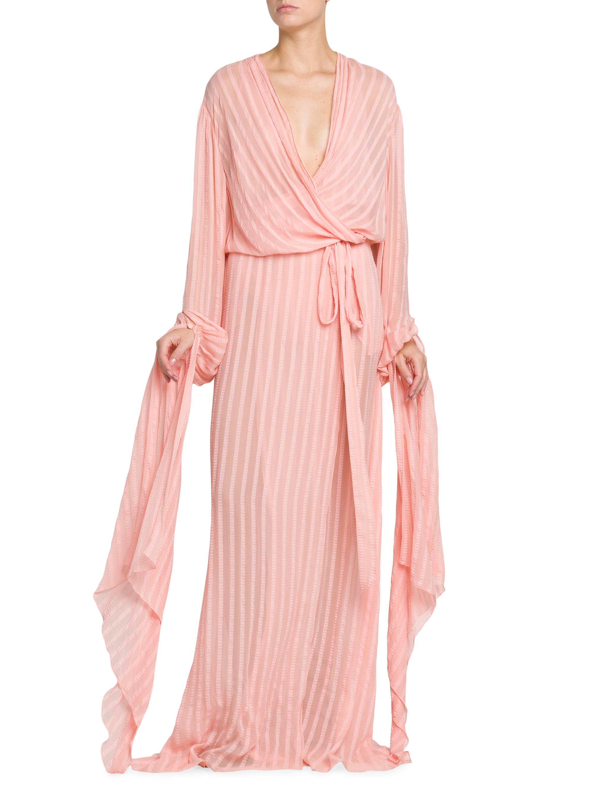 chinese dress ladies Tassel Faux-Wrap Maxi Dress