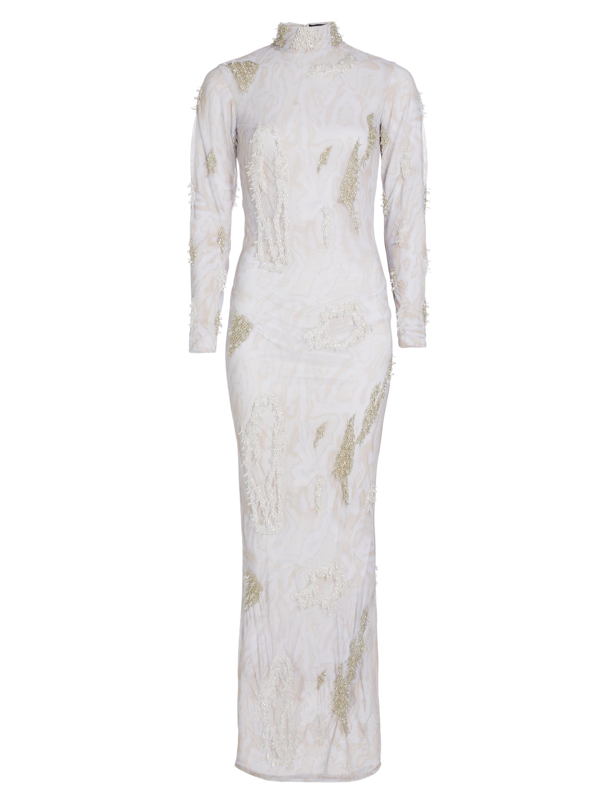 Onalaja Women's Zusi Evergreen Turtleneck Maxi Dress - White