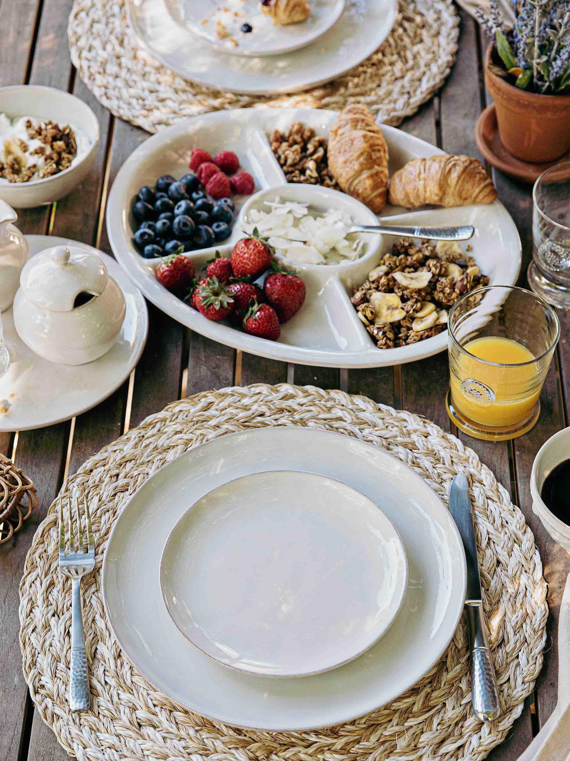 Juliska Puro Coupe 4-Piece Place Setting - White Wash