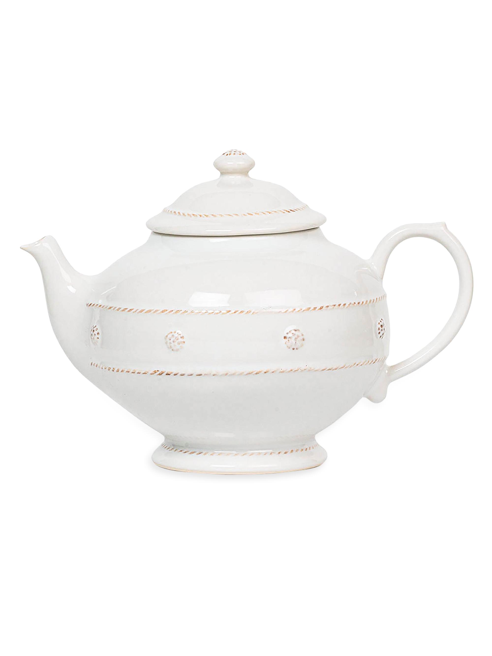 Juliska Berry & Thread Teapot - White Wash