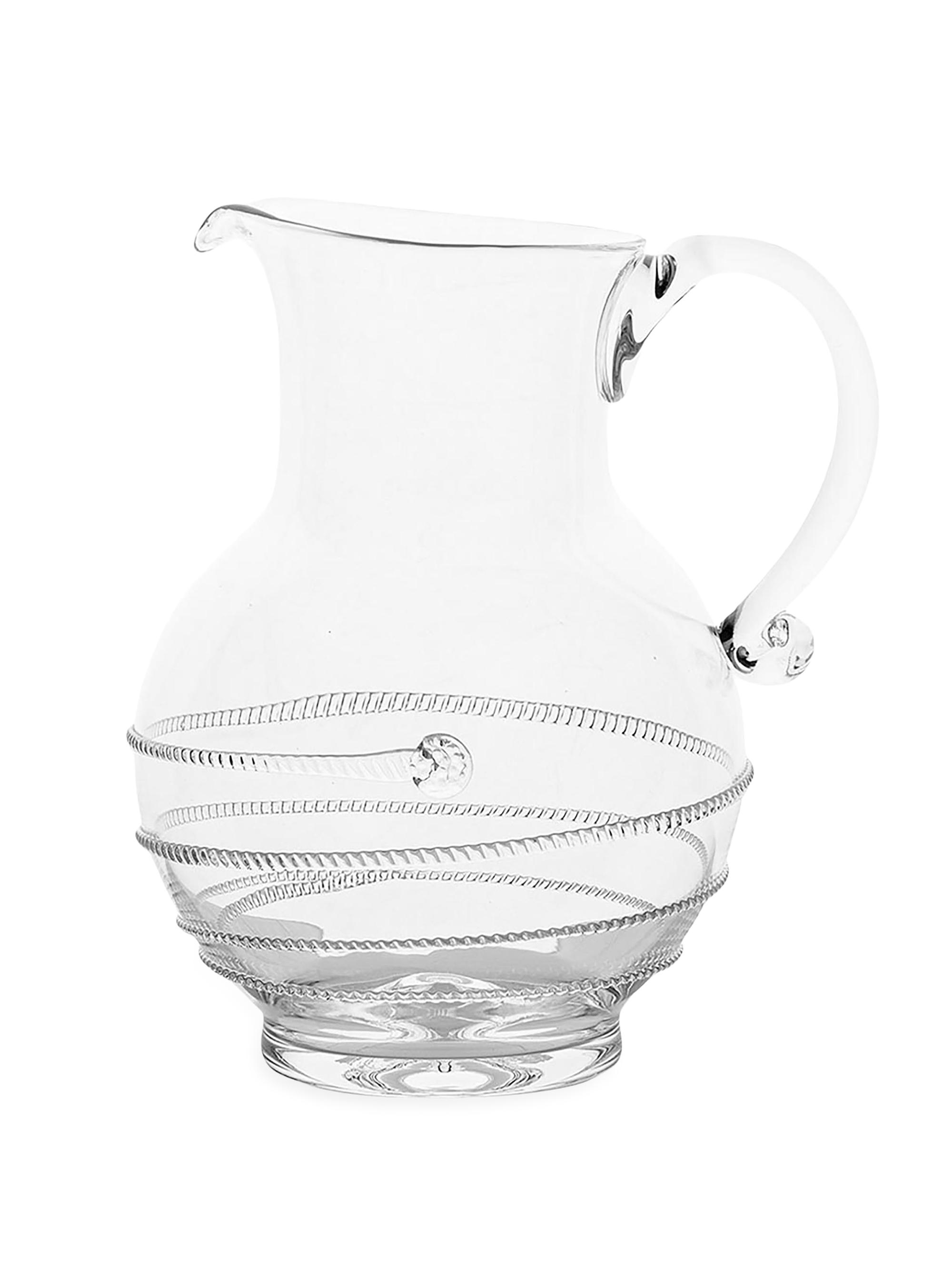 Juliska Amalia Glass Round Pitcher - Clear
