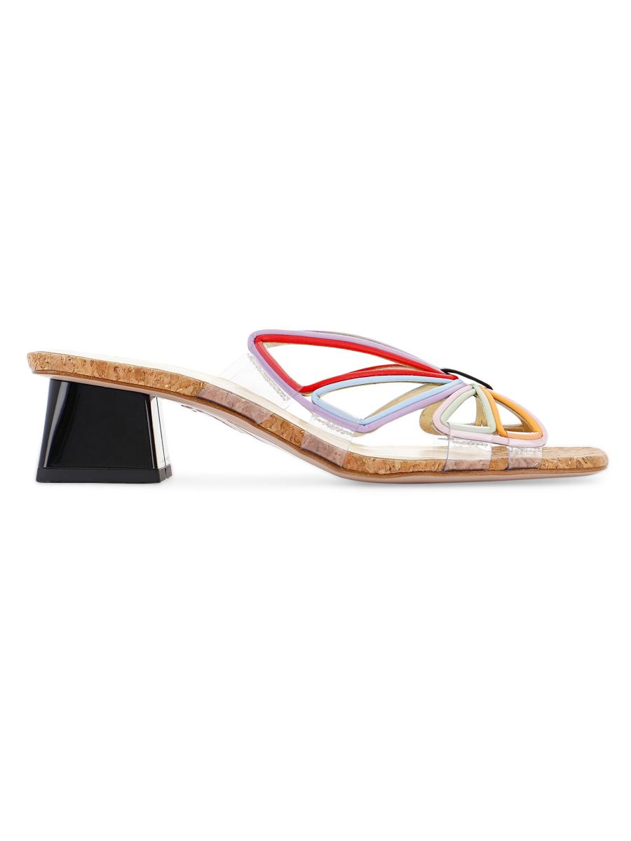 Sophia Webster Havanna 45MM Leather Mules | Saks Fifth Avenue