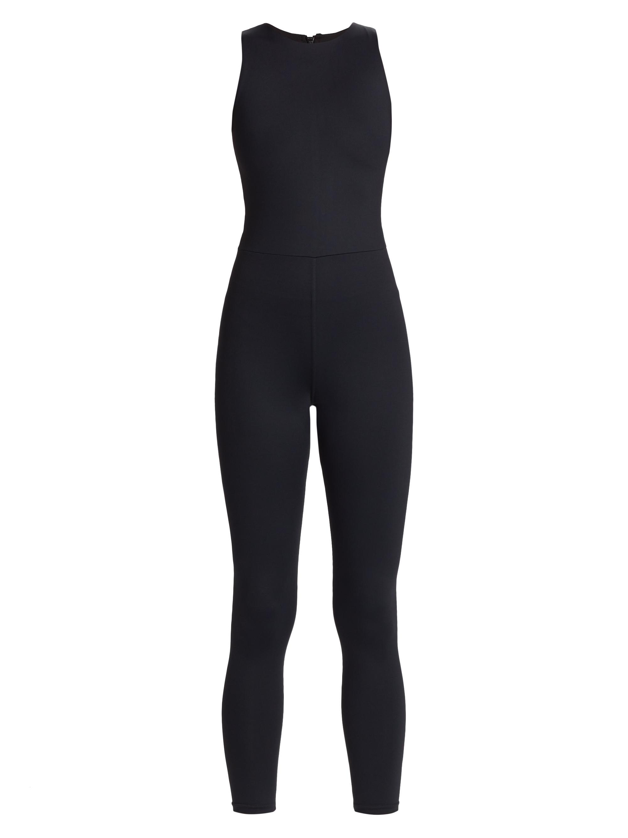 Maqui Active Women's Sleeveless Ankle-Crop Jumpsuit - Black