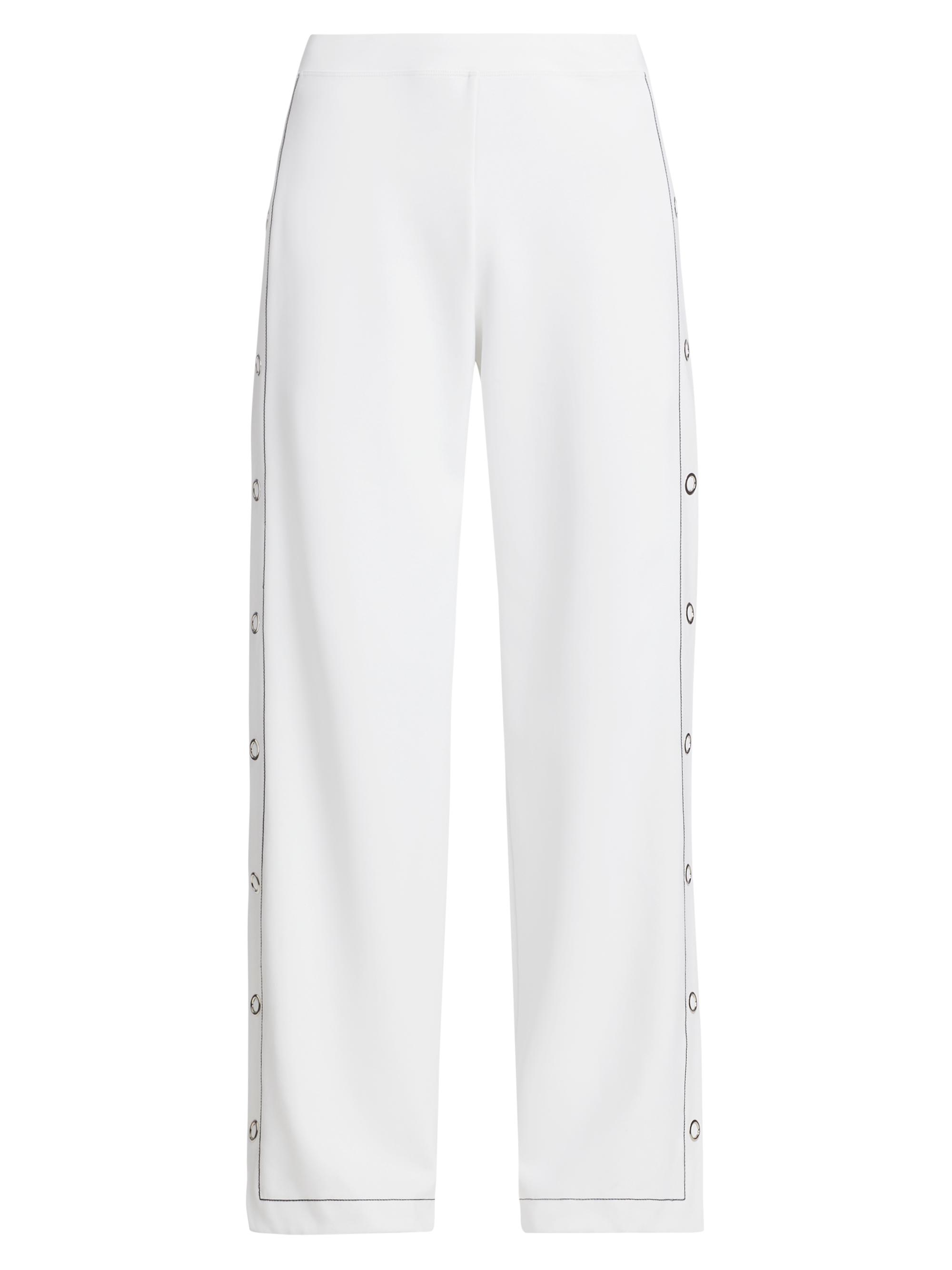 Rosetta Getty Women's Snap Straight-Leg Pants - White