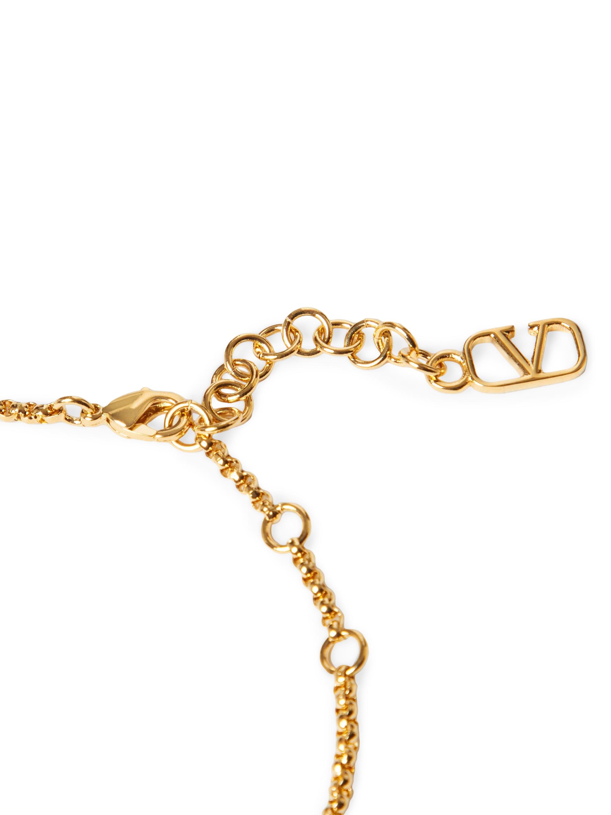 Valentino Garavani VLogo Signature Bracelet In Metal And Swarovski