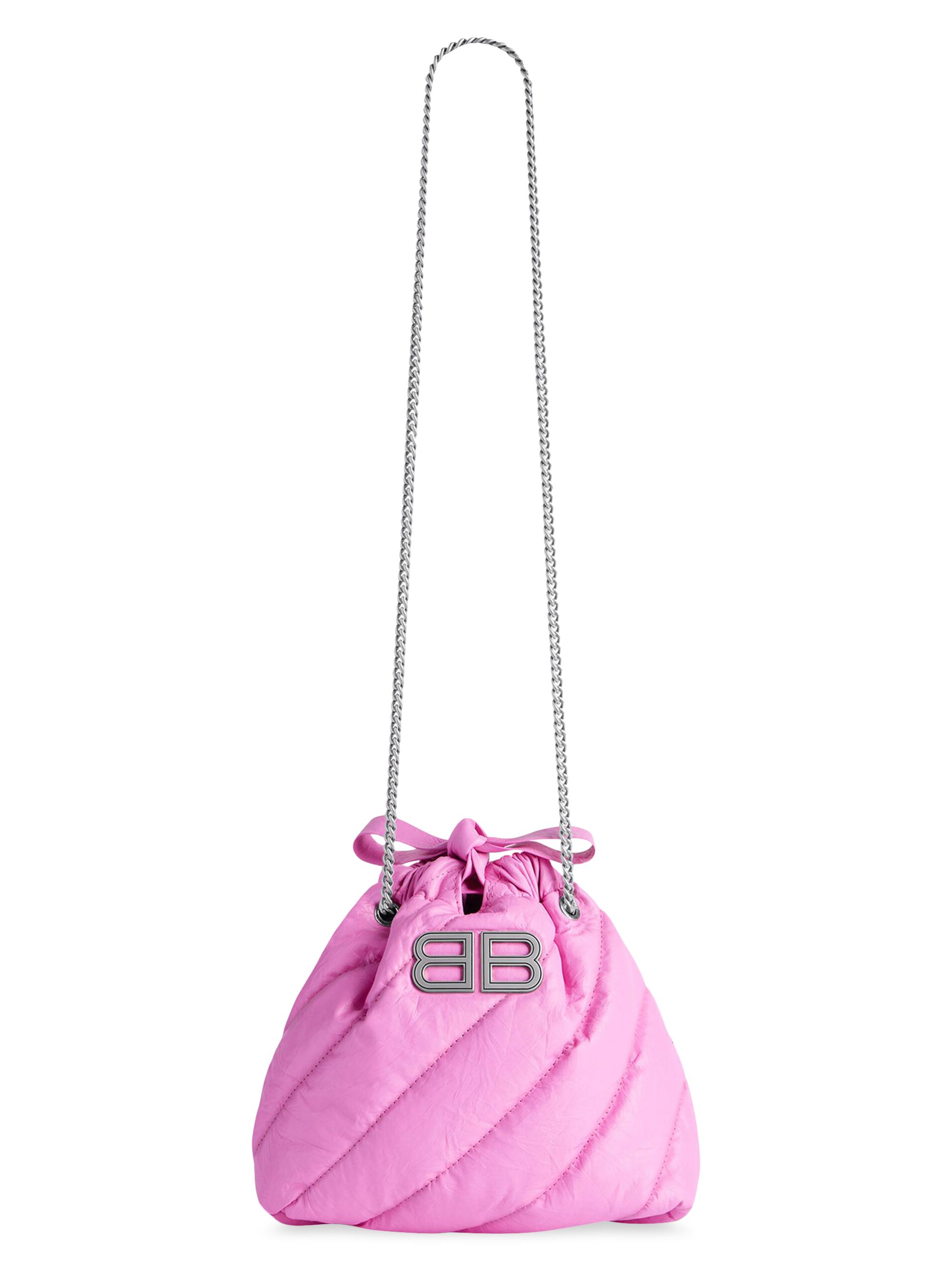 Balenciaga Women's Crush  Tote Bag Quilted - Pink