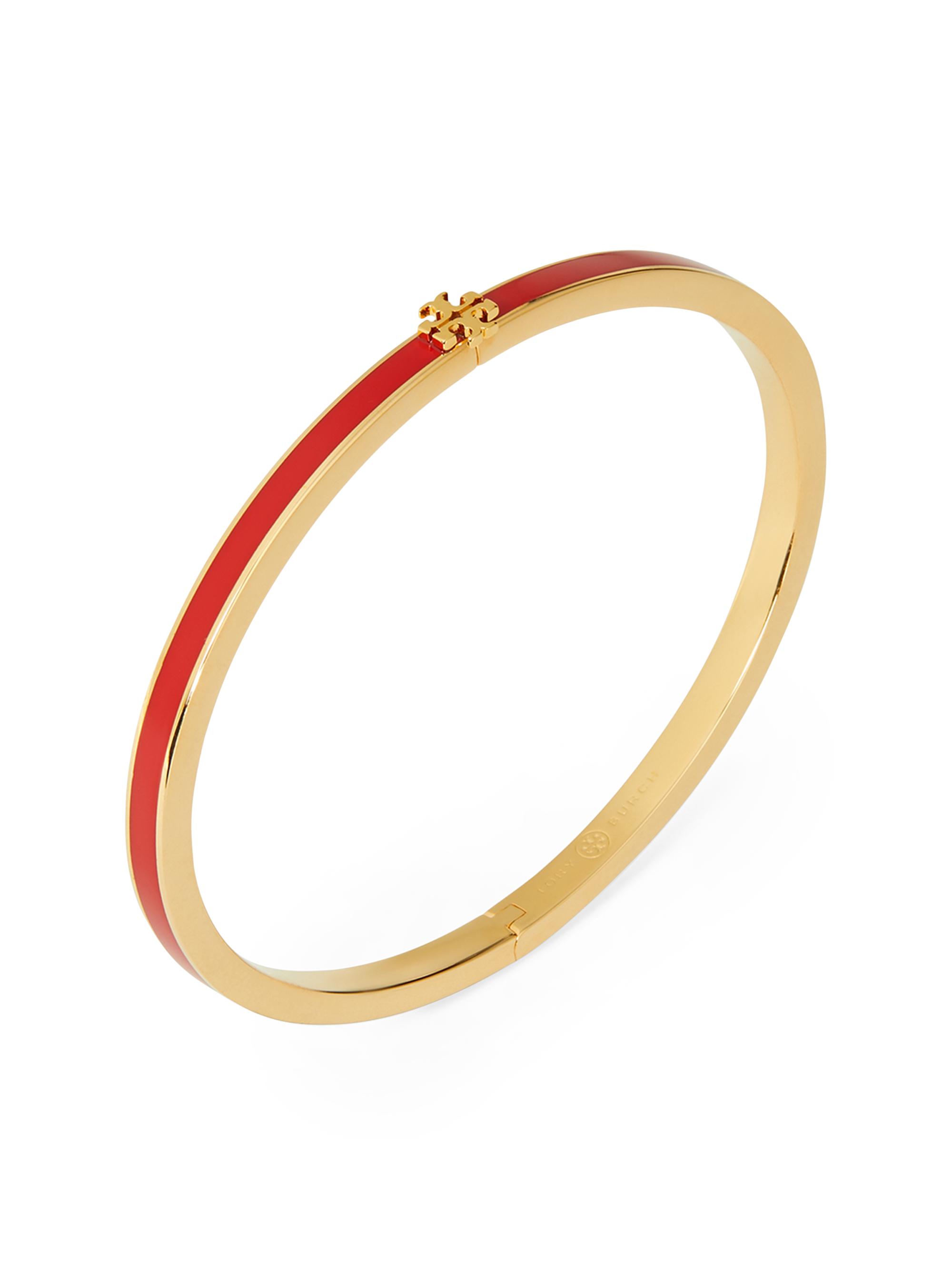 Tory Burch Thin Kira Enamel Bracelet | Saks Fifth Avenue display picture 3