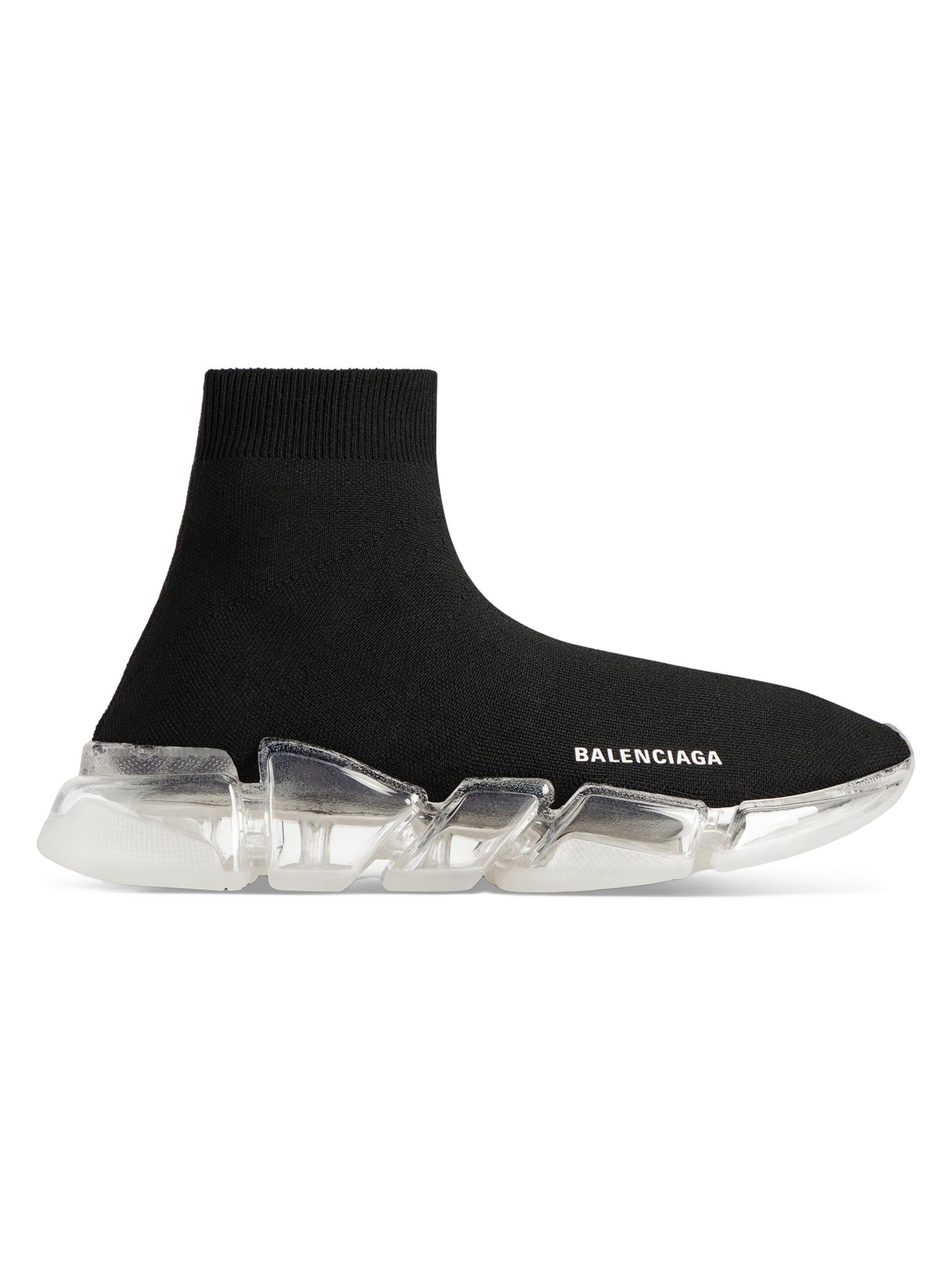 Balenciaga speed 2.0 Knit sole Bicolor (black/white/black) (USA 12 EU 45) Balenciaga Speed 2.0 Recycled Knit WMNS Black / Silver - Oct  main image 3