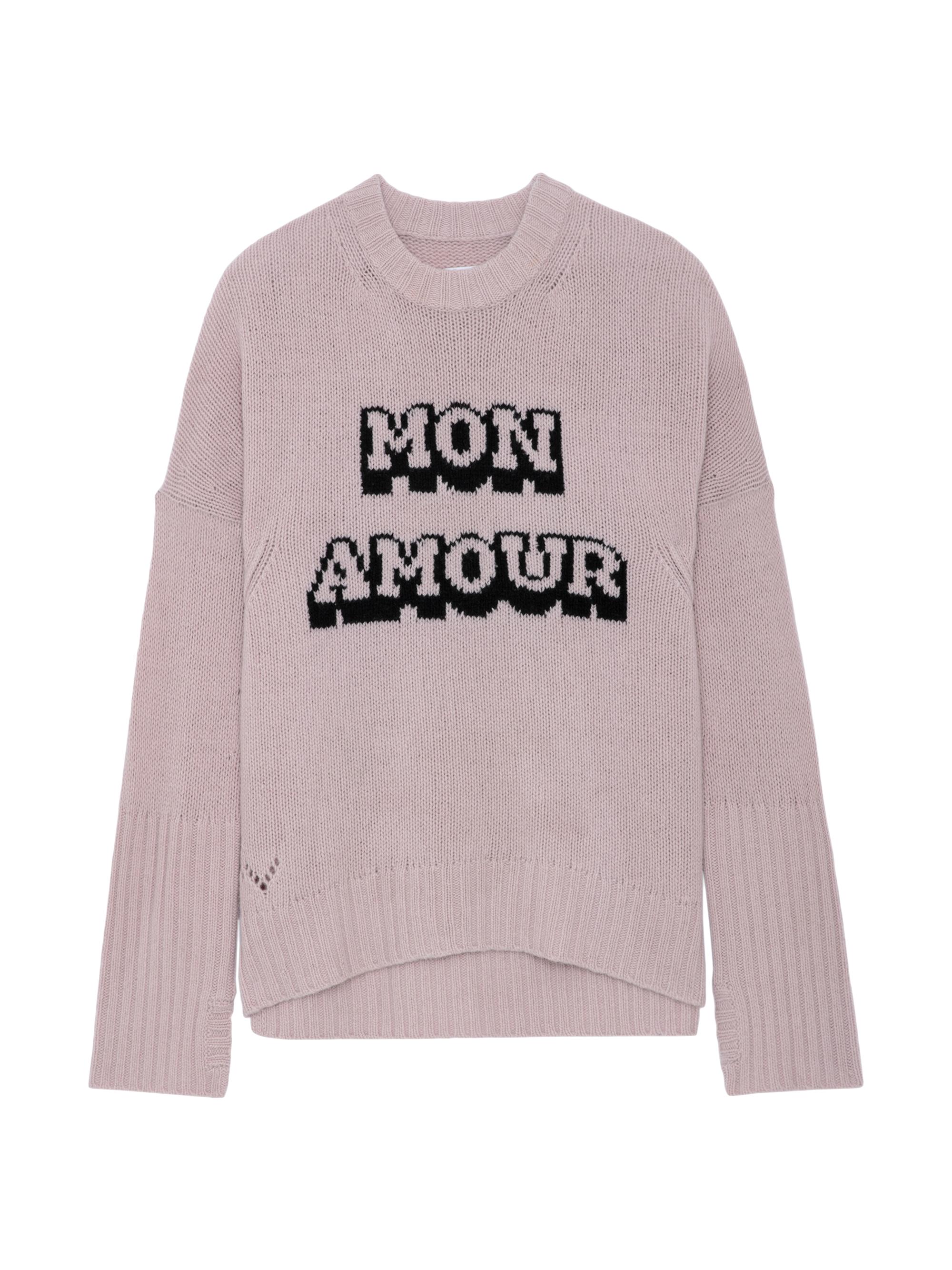 Zadig & Voltaire Women's Malta Mon Amour Crewneck Wool Sweater - Primerose Large