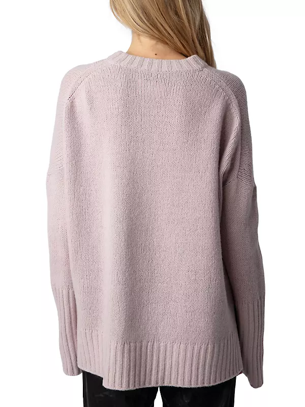 Shop Zadig & Voltaire Malta Mon Amour Crewneck Wool Sweater | Saks