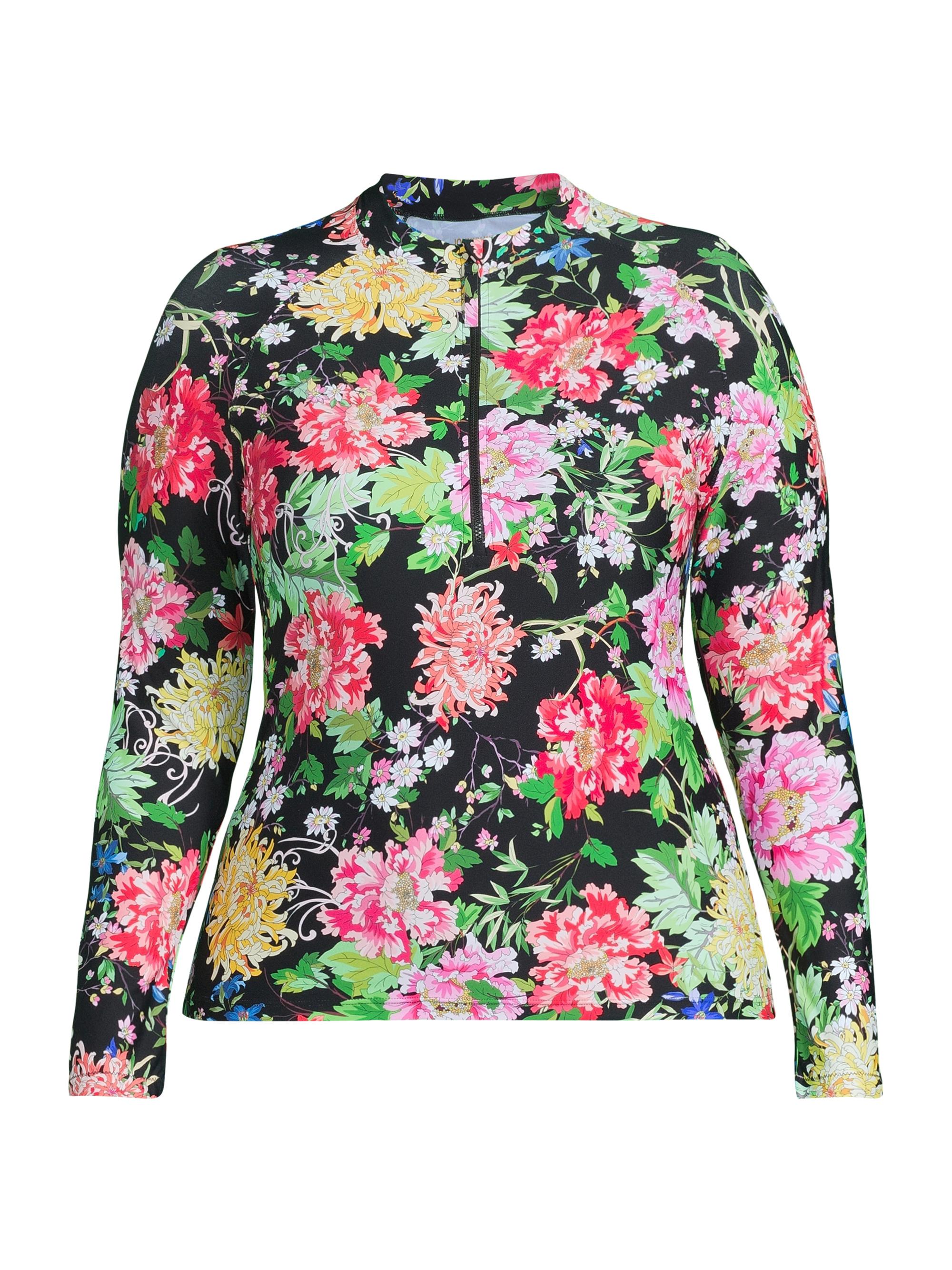 Johnny Was Women's Notte Floral Cover-Up Surf Shirt