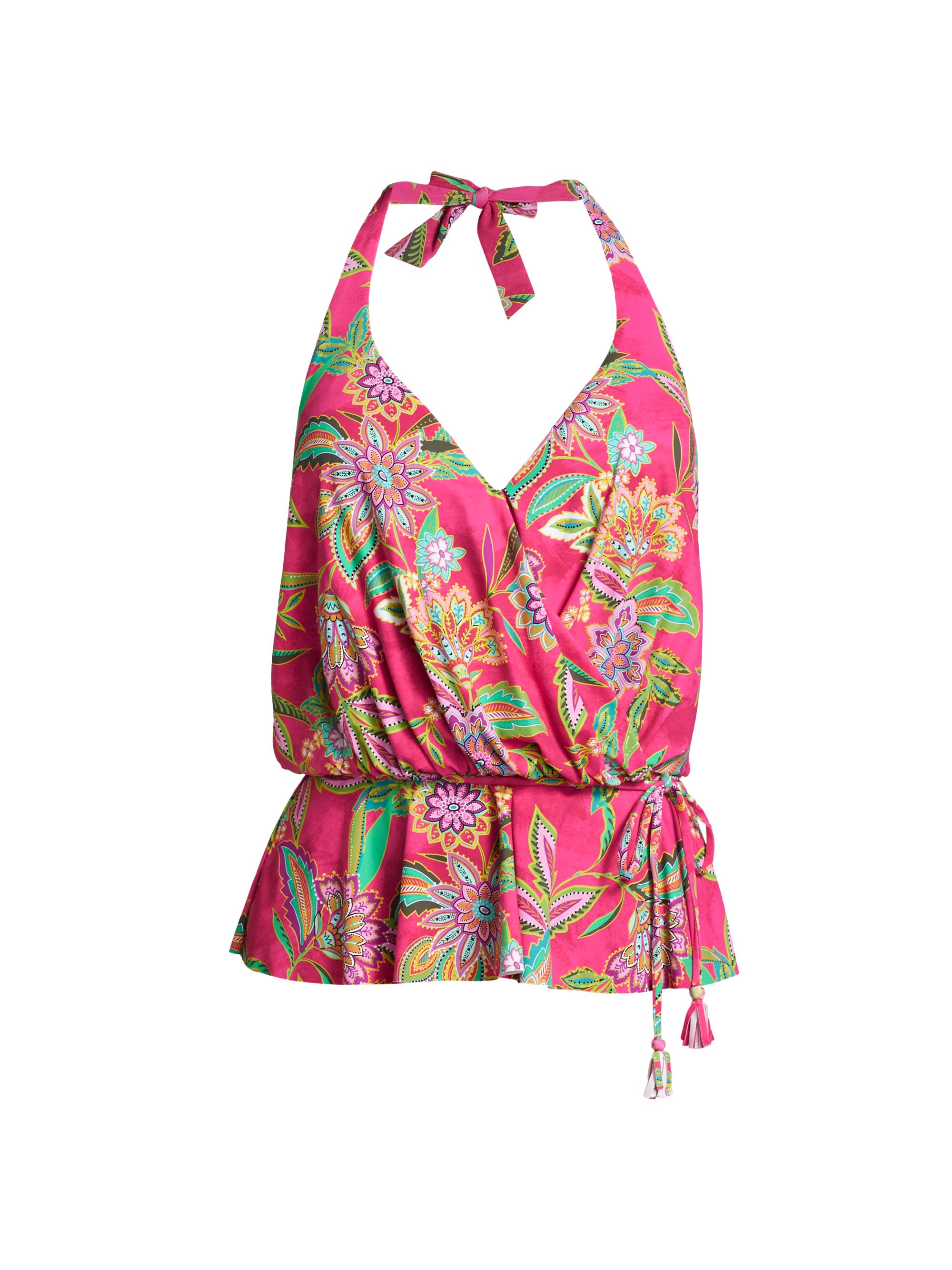 Johnny Was Women's Flamingo Floral Tankini Top