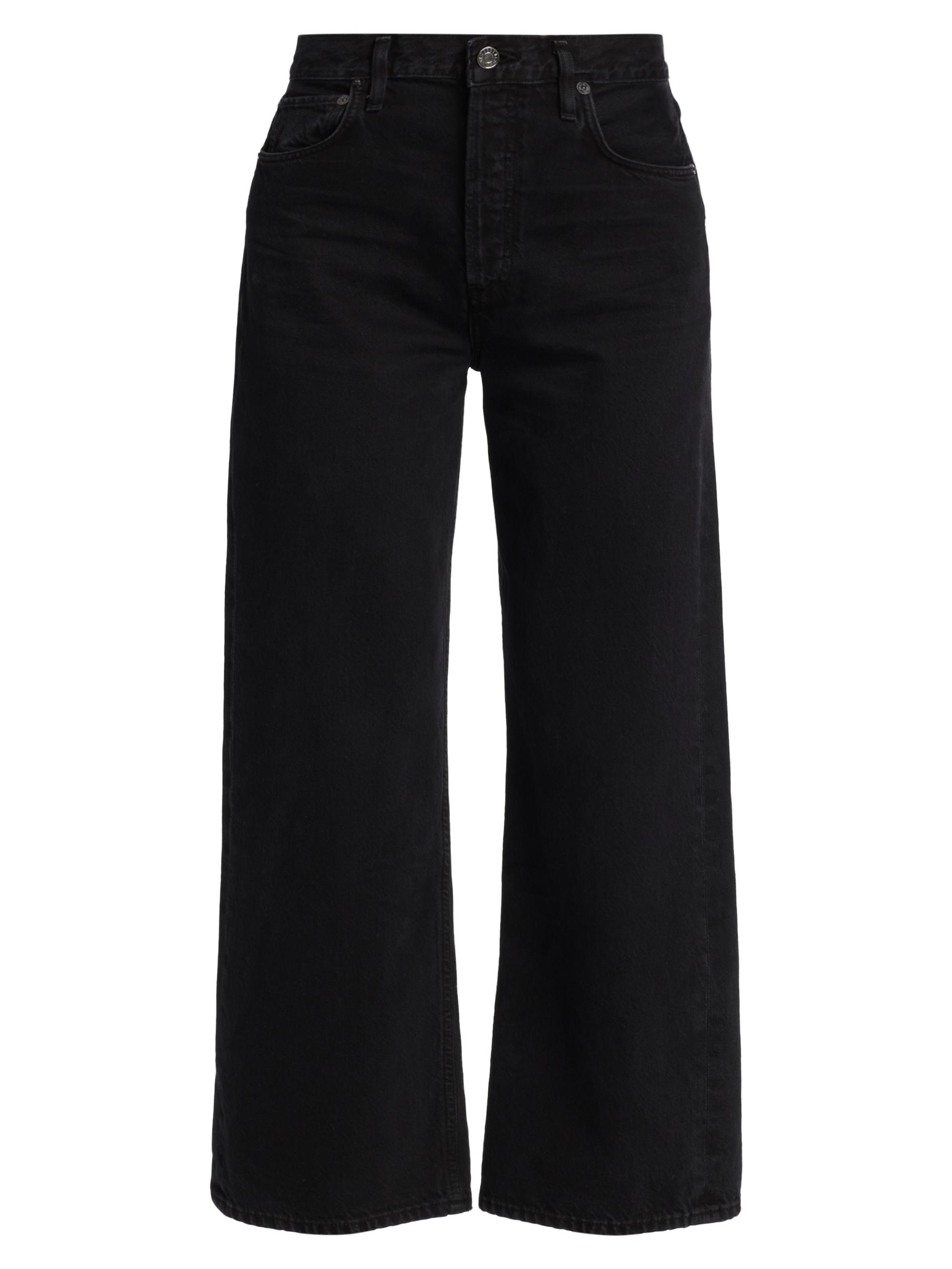 Agolde Women's Ren Ankle-Crop Wide-Leg Jeans - Scowl