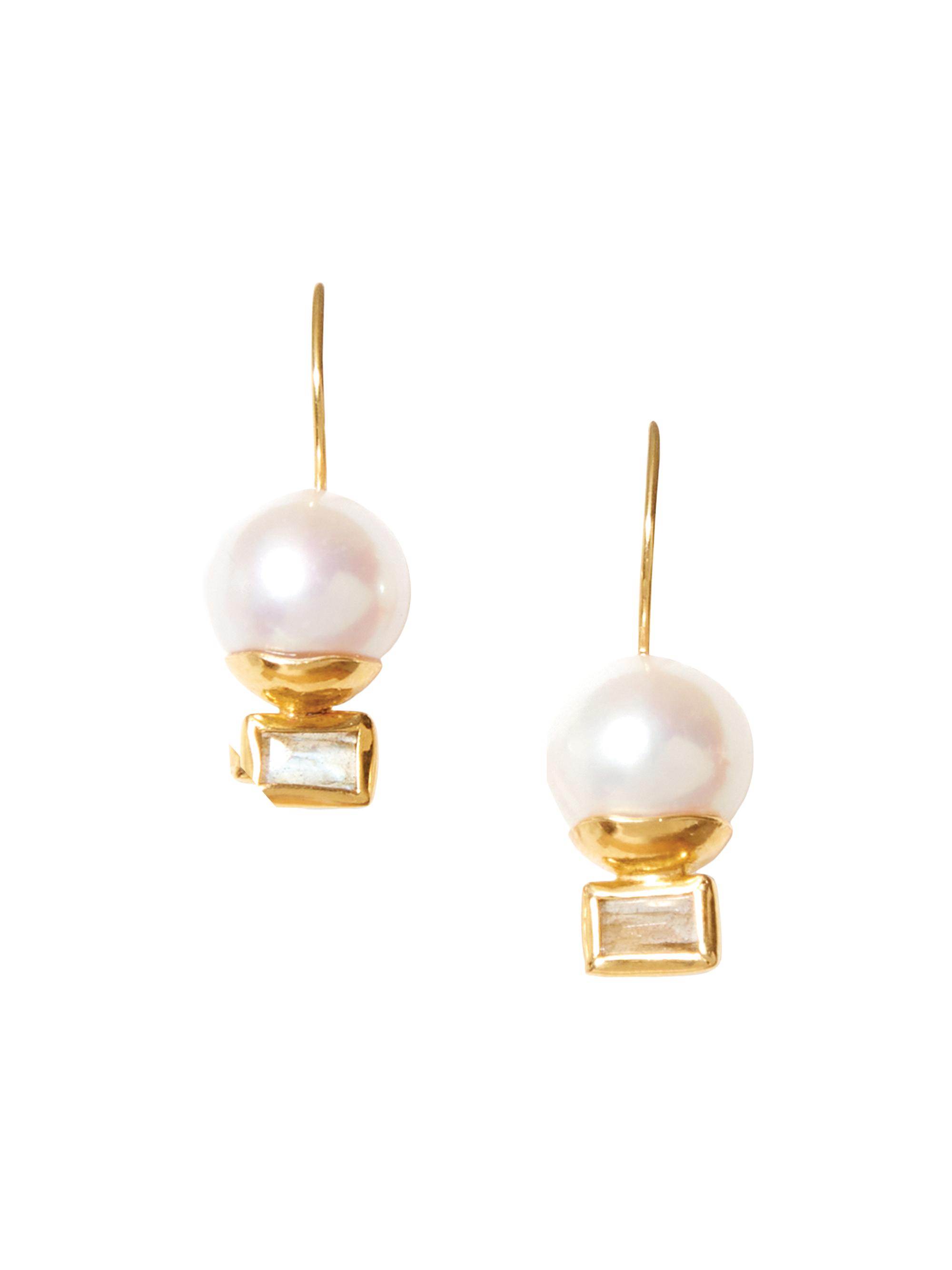 Chan Luu Women's 18K-Gold-Plated & Multi-Gemstone Drop Earrings - White Pearl Mix