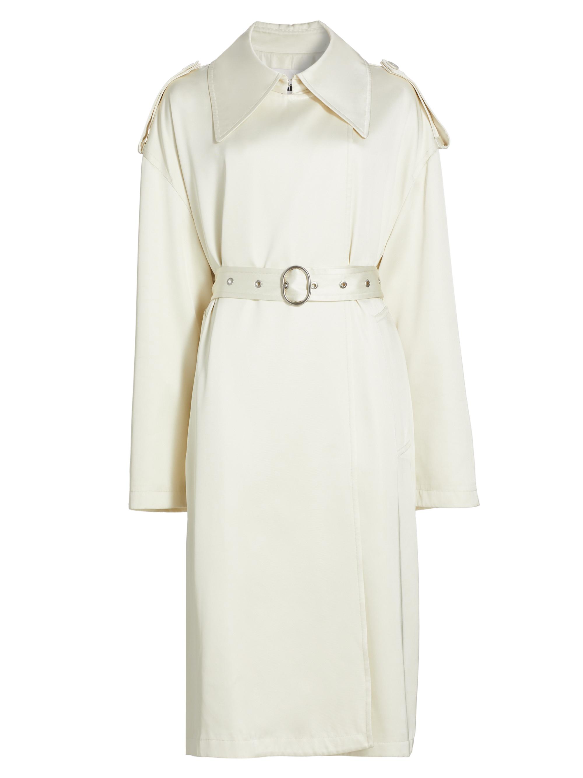 Jil Sander Women's Oversized Belted Trench Coat - Natural
