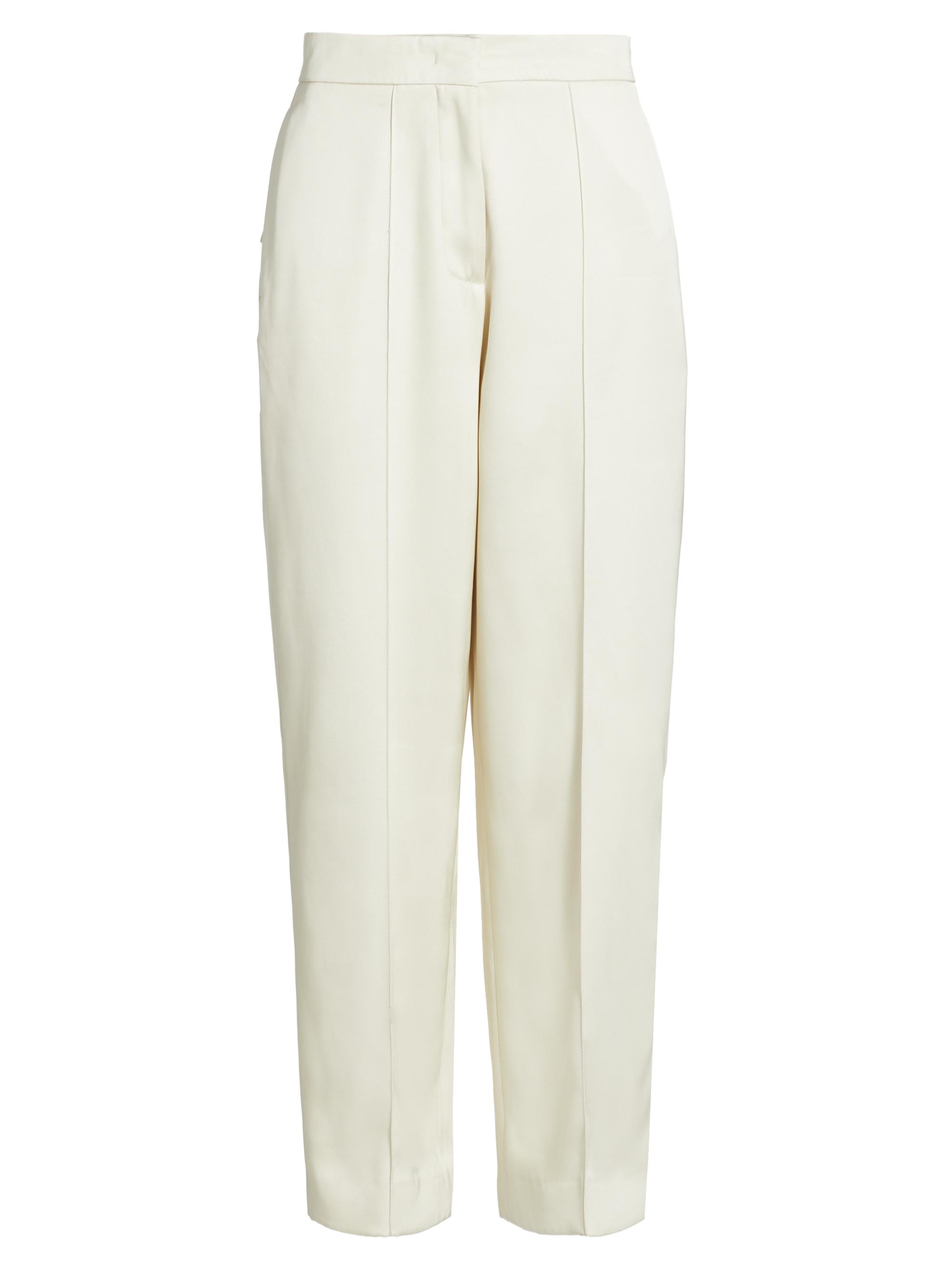 Jil Sander Women's Twill Carrot-Leg Trousers - Natural