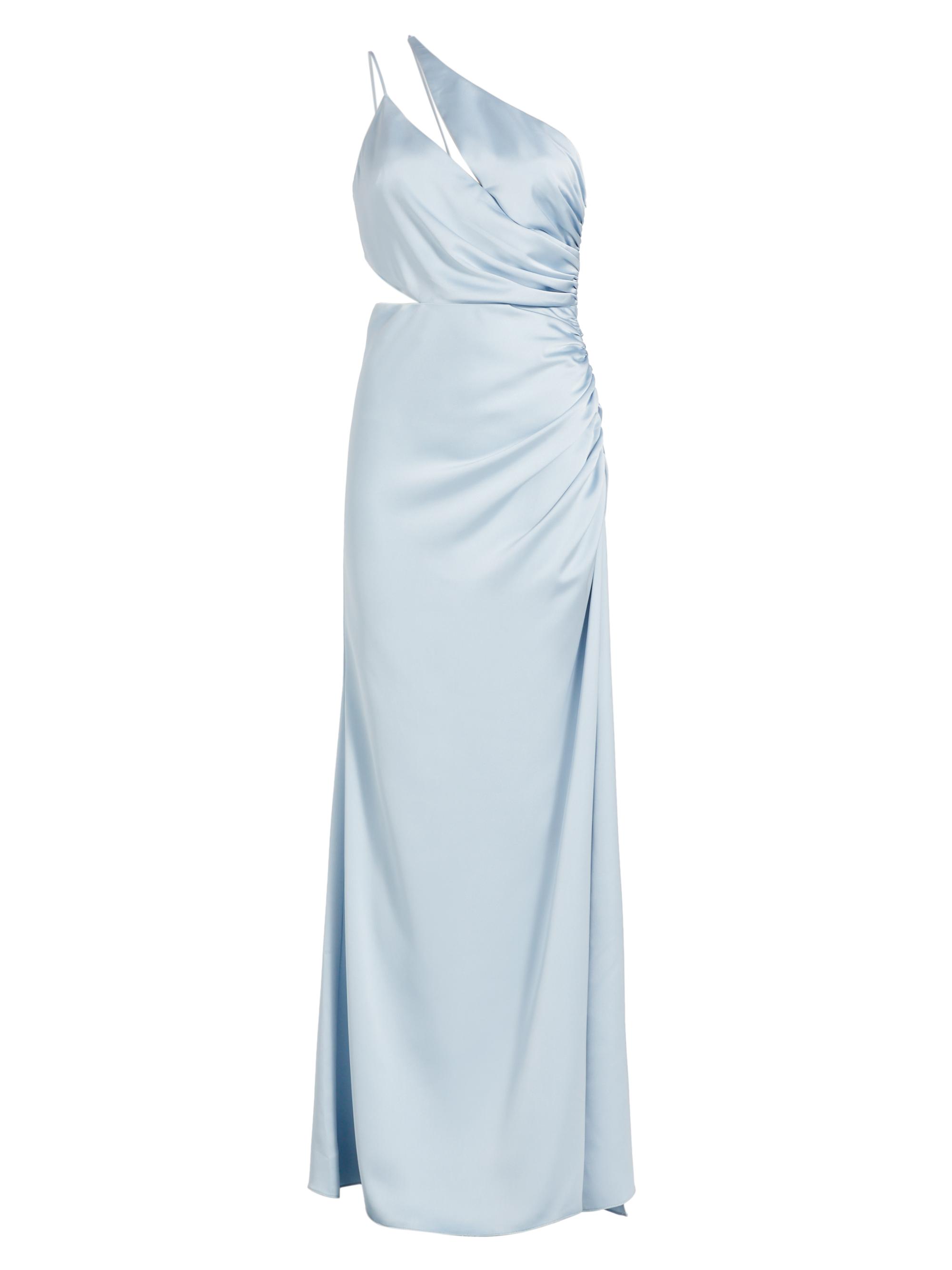 Ramy Brook Women's Kaydence Satin One-Shoulder Gown - Crystal Blue