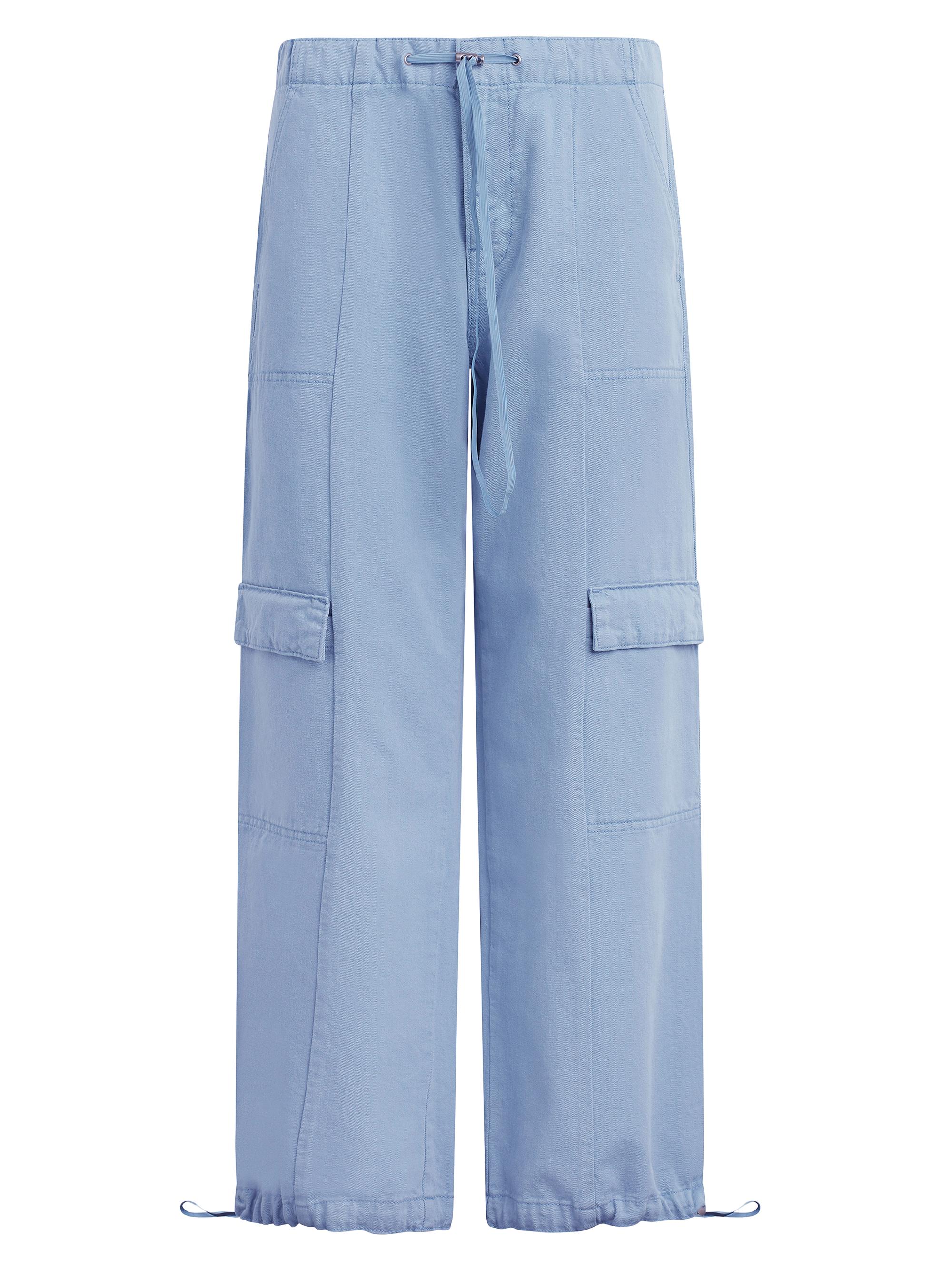 Hudson Jeans Women's Cotton Cargo Pants - Ashley Blue