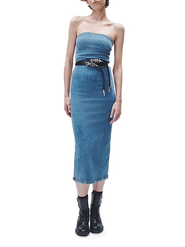 Elle Denim Belted Dress Elle Denim Belted Dress