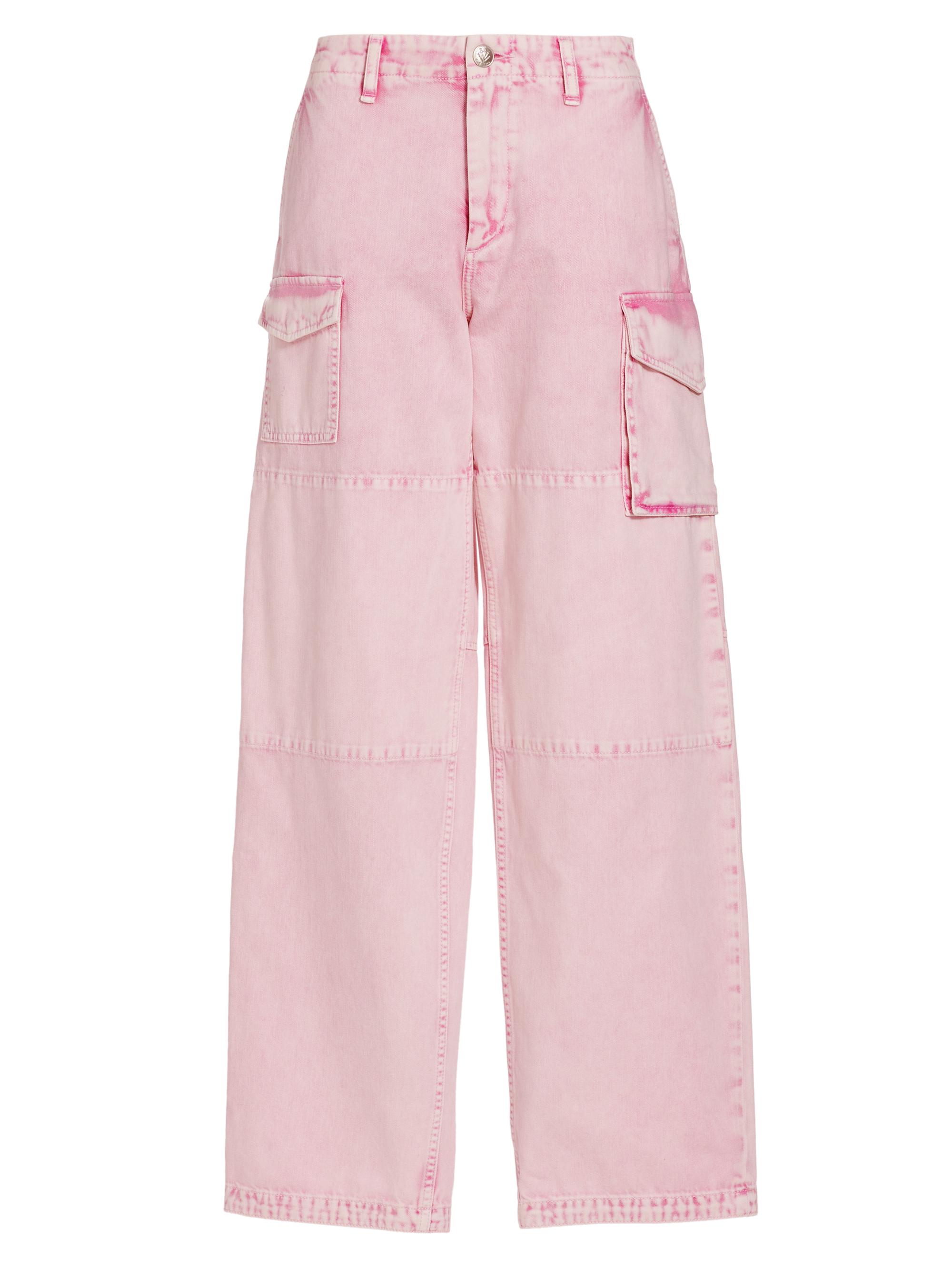 rag & bone Women's Nora Acid-Wash Cargo Pants - Pink Acid