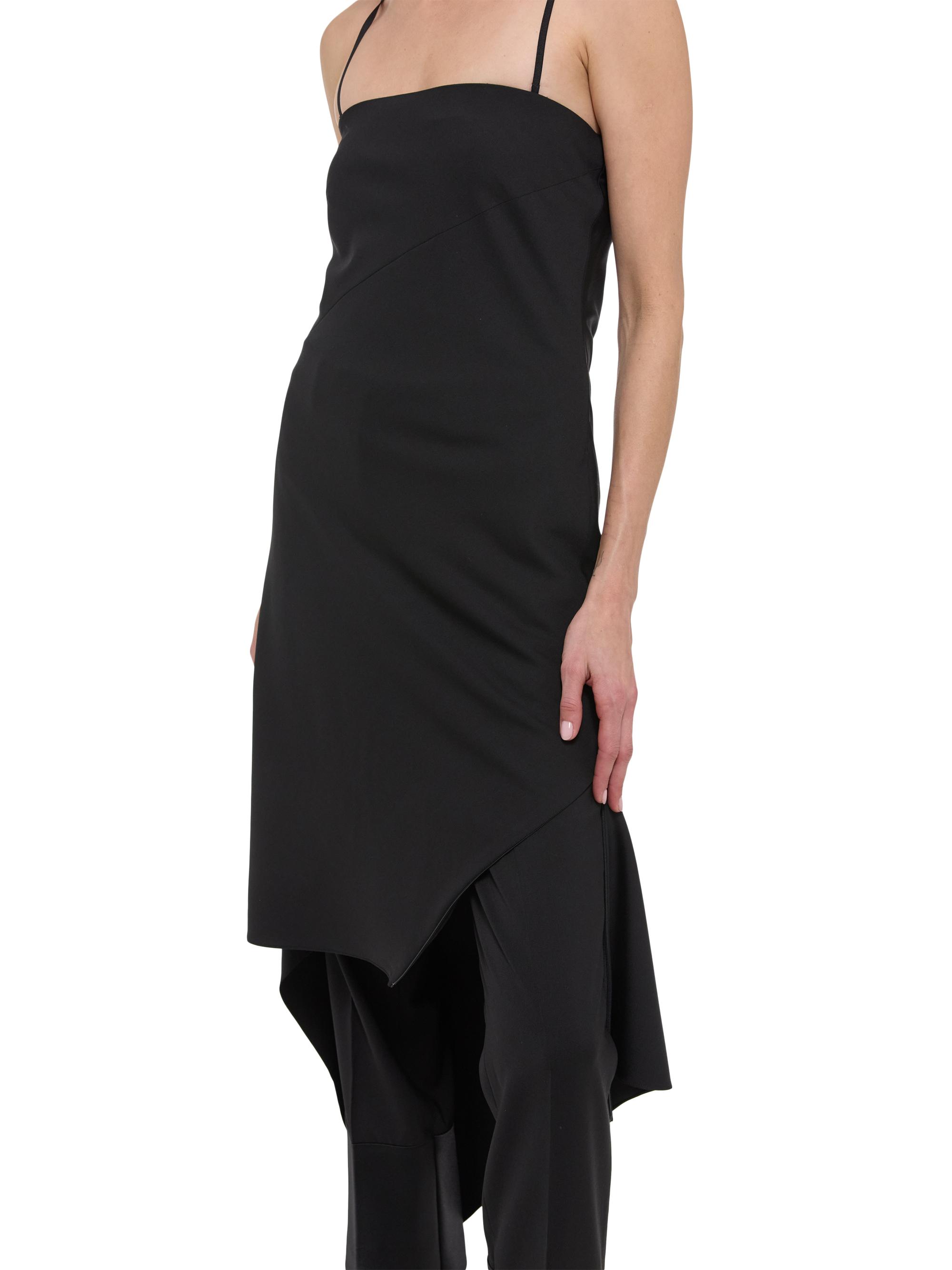 Helmut Lang Wool Asymmetric Midi-Dress | Saks Fifth Avenue