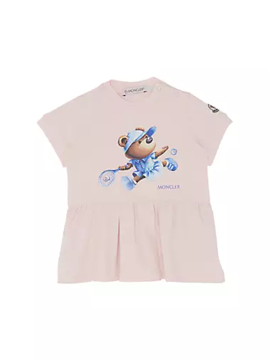 Baby Girl's & Little Girl's Tennis Bear T-Shirt Dress