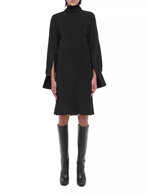 Shop Helmut Lang Silk Scarf Minidress | Saks Fifth Avenue