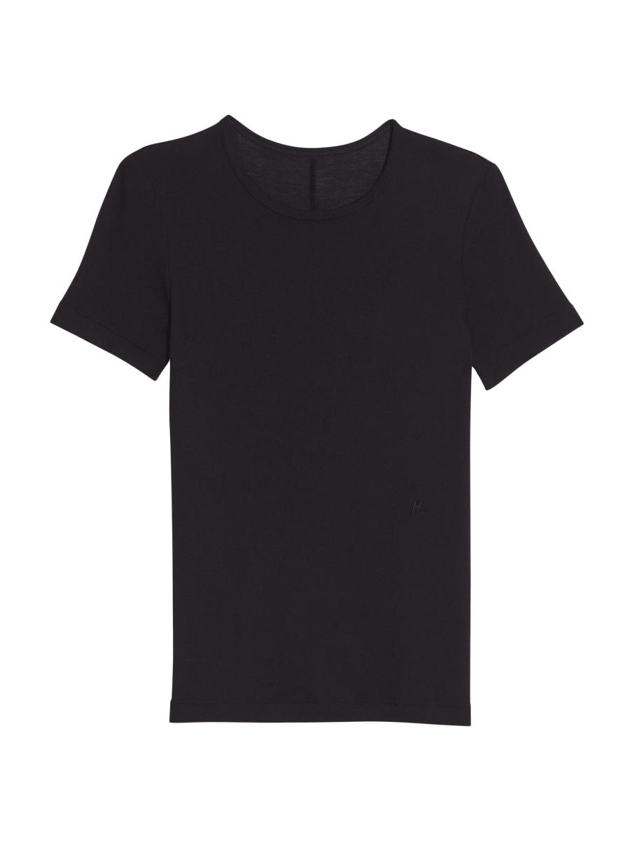 Helmut Lang Rib-Knit Pima Cotton-Blend T-Shirt | Saks Fifth