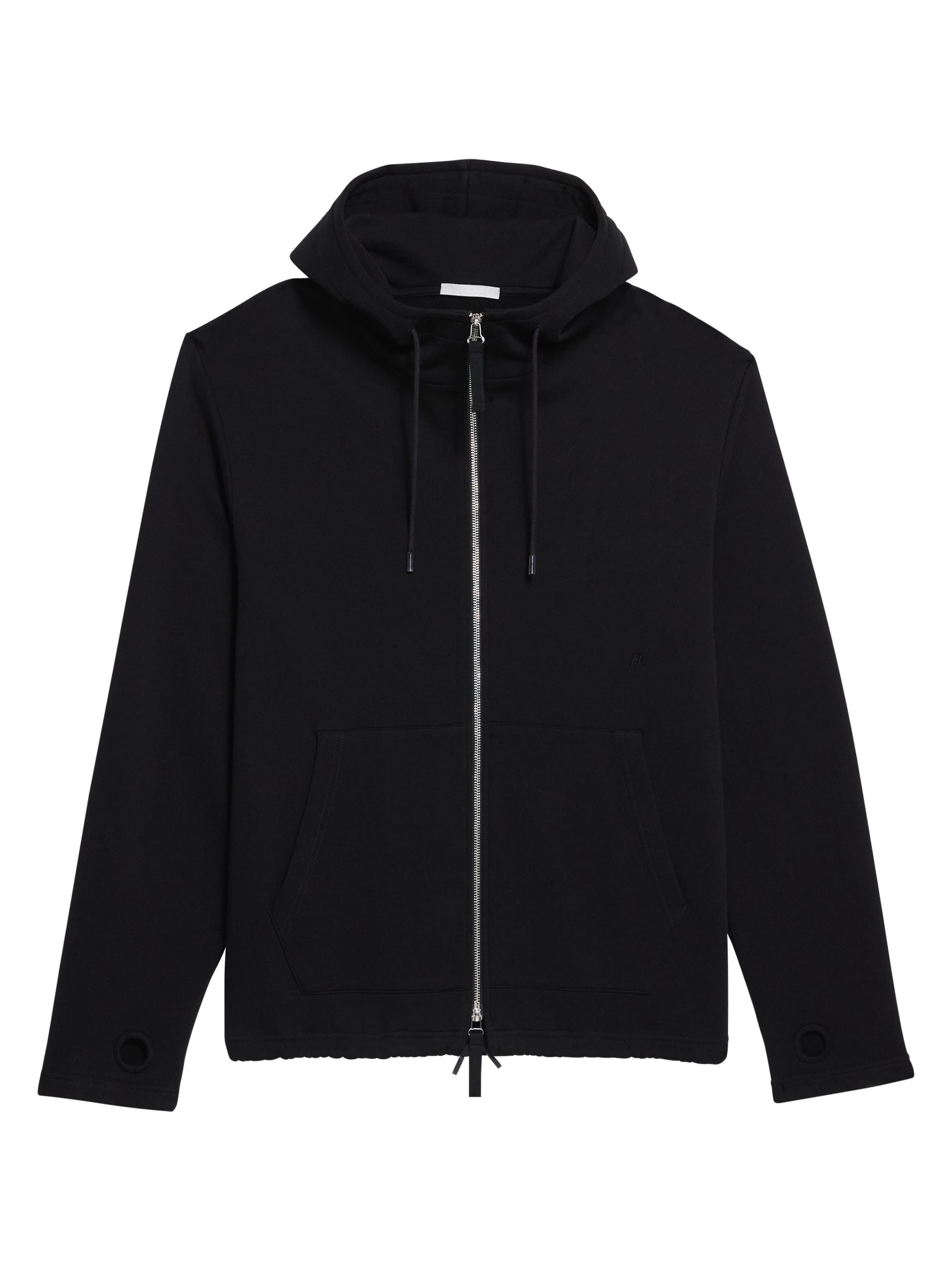 Helmut Lang Women's Cotton Oversized Zip Hoodie - Black