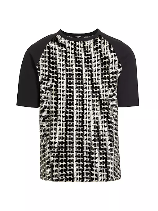 Balmain - Mini Monogram Jacquard T-Shirt