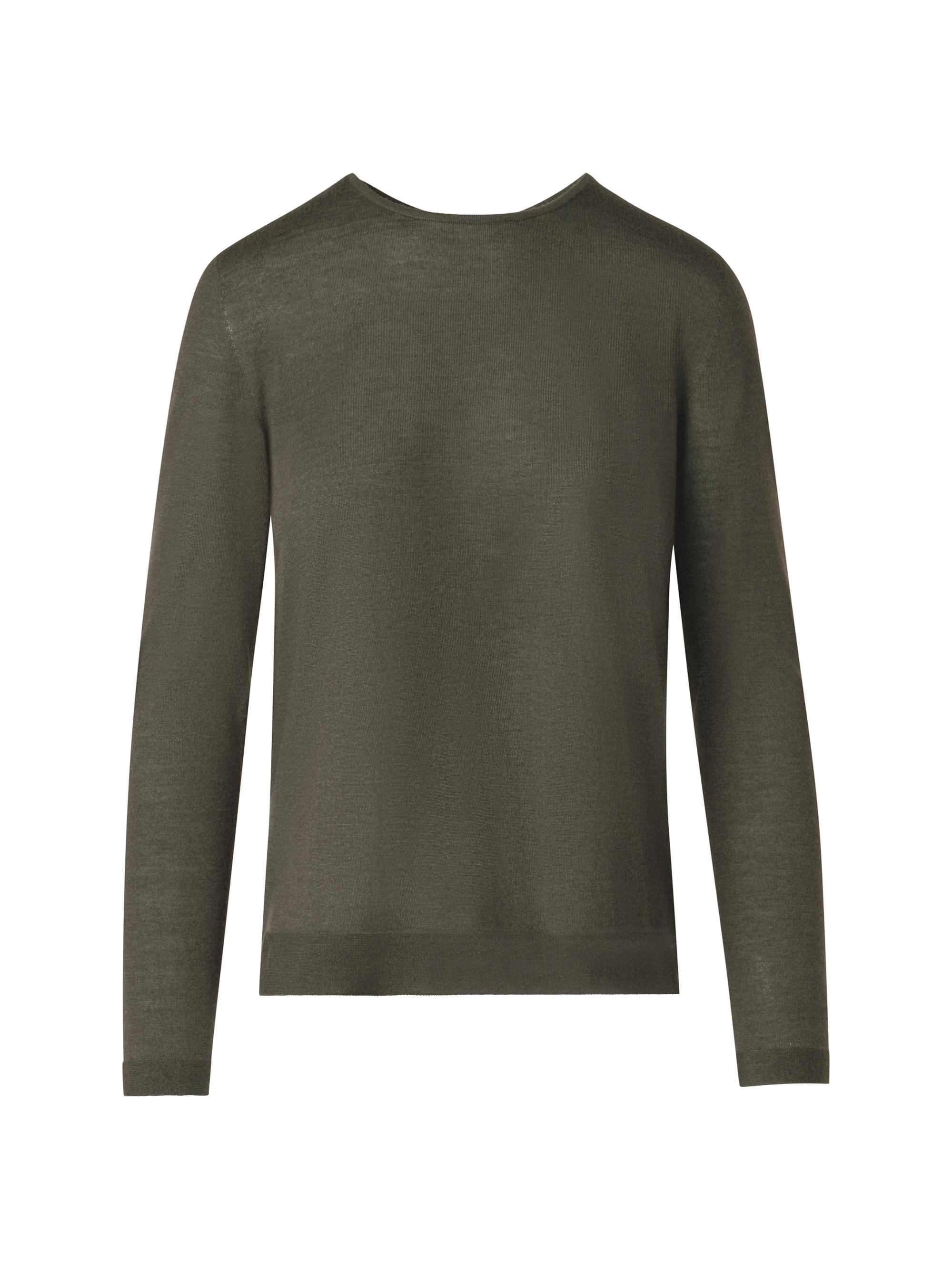 Akris Women's Cashmere-Silk Seamless Sweater - Kale Green